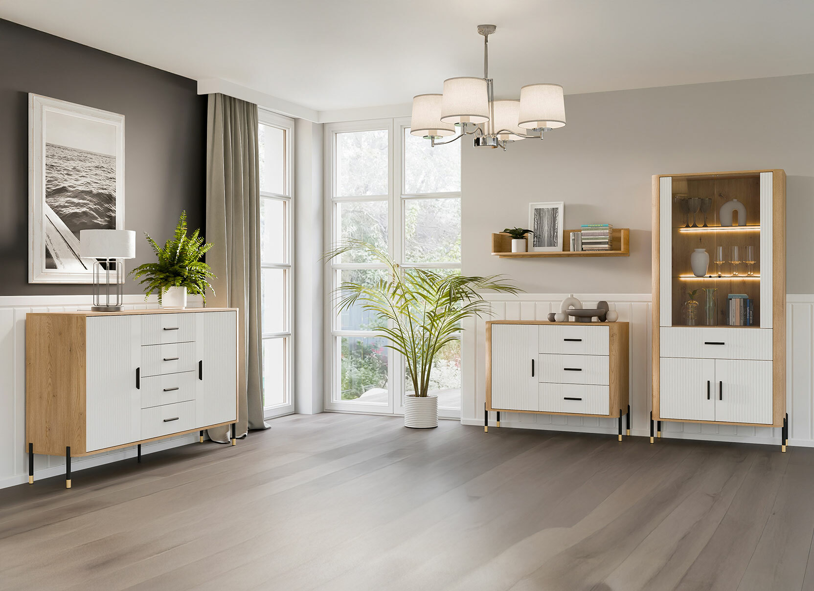 Kommoden Flosora 107 (Weiß)