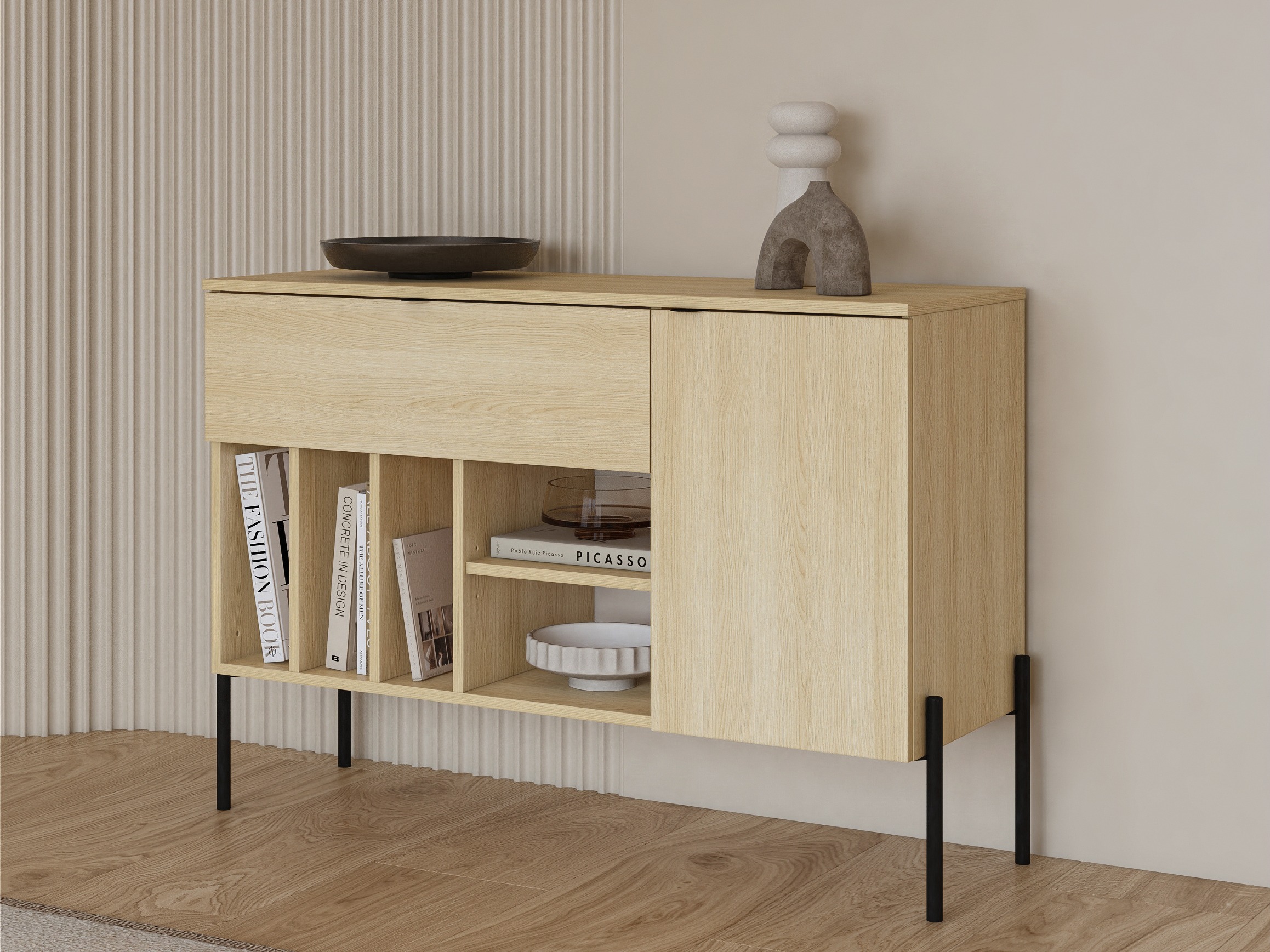 Kommoden Levtenu 112 (Eichenholzoptik)