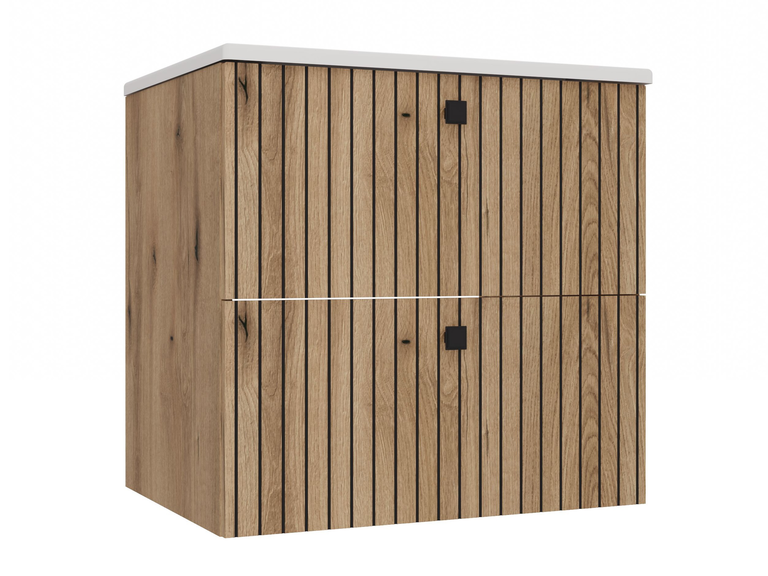 Hängeschrank für Waschbecken Mandeville 314 (Eichenholzoptik)