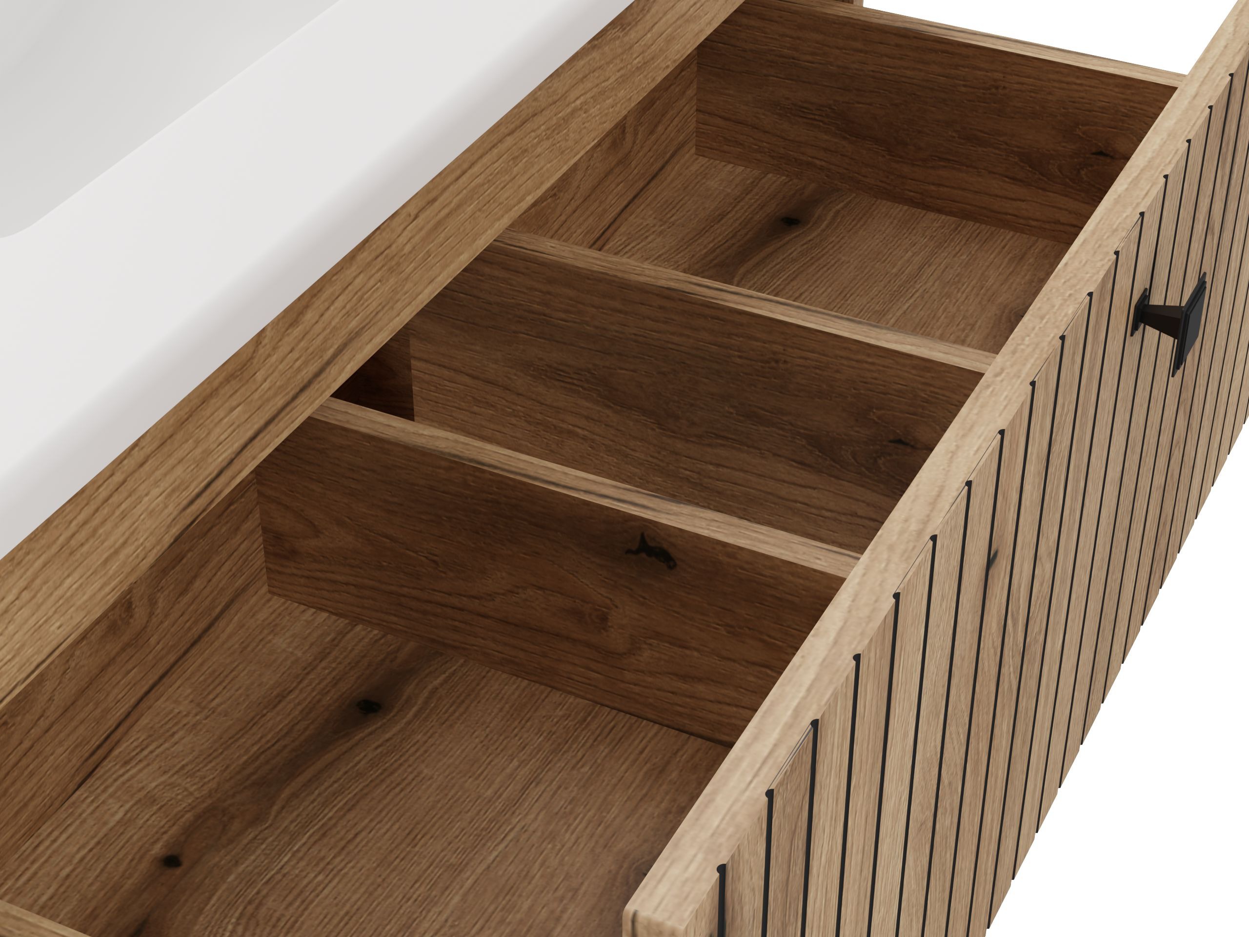 Hängeschrank für Waschbecken Mandeville 315 (Eichenholzoptik)