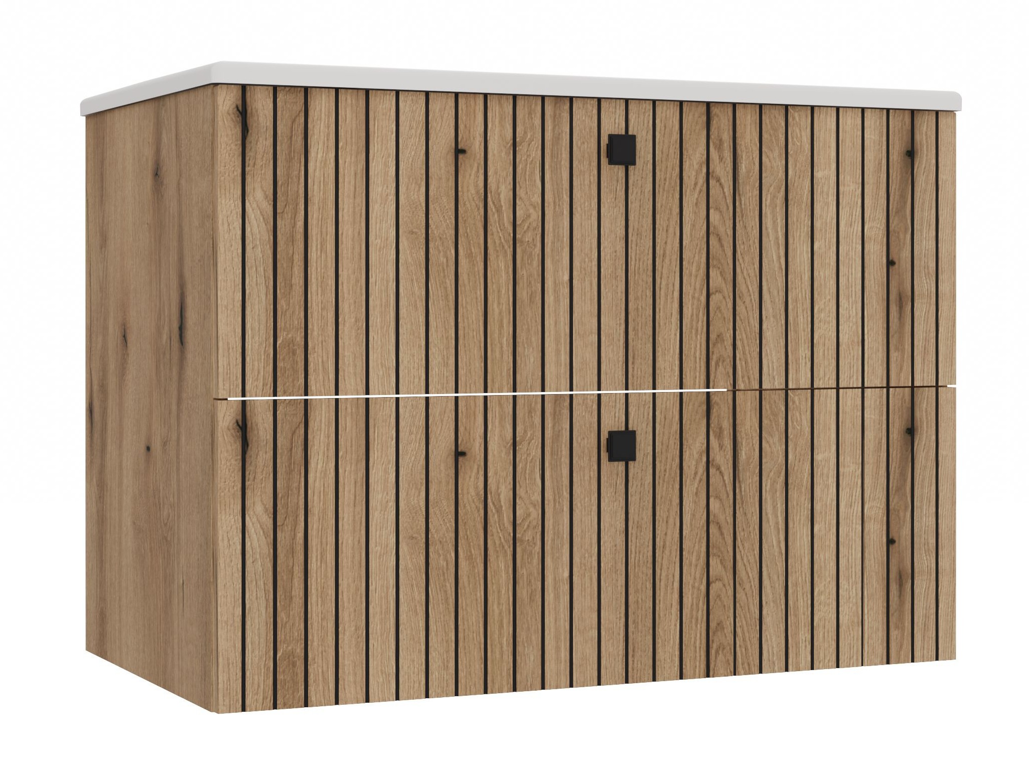 Hängeschrank für Waschbecken Mandeville 315 (Eichenholzoptik)