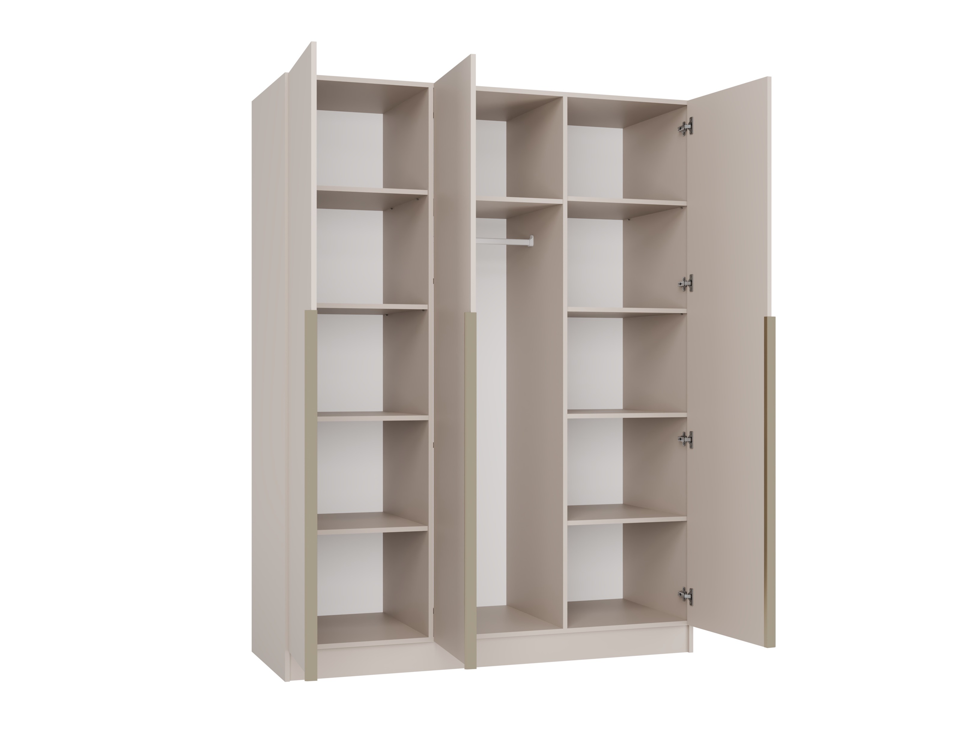 Kleiderschrank Mandeville 369 (Kaschmir + Gold)