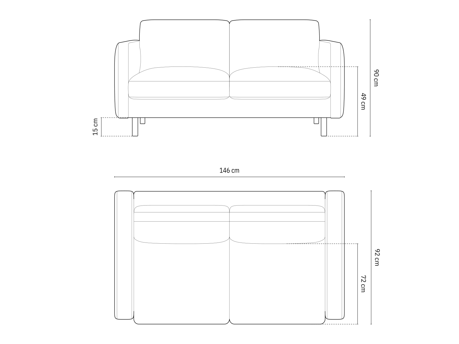 Sofa Delavie 100 (Puente 68)