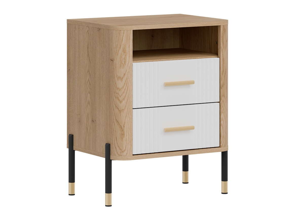 Nachttisch Flosora 142 (Weiß)