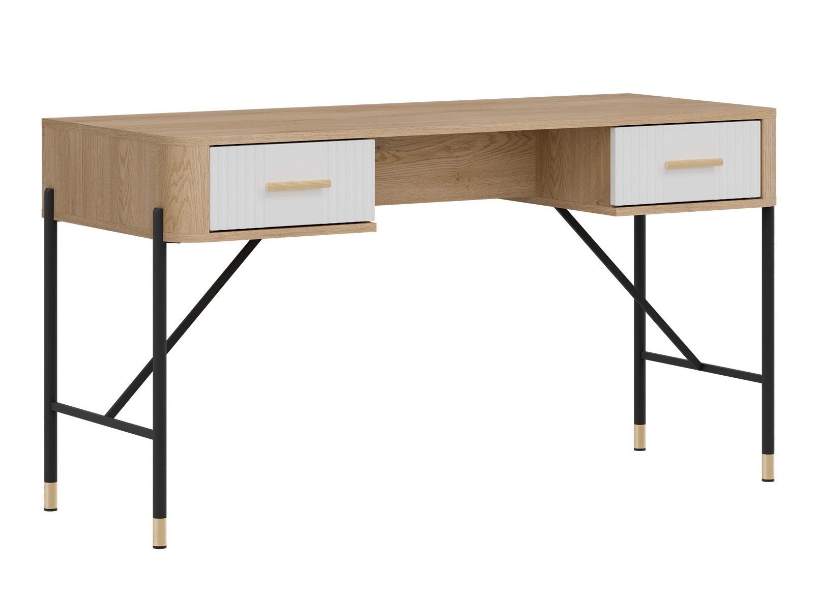 Bürotisch Flosora 144 (Weiß)