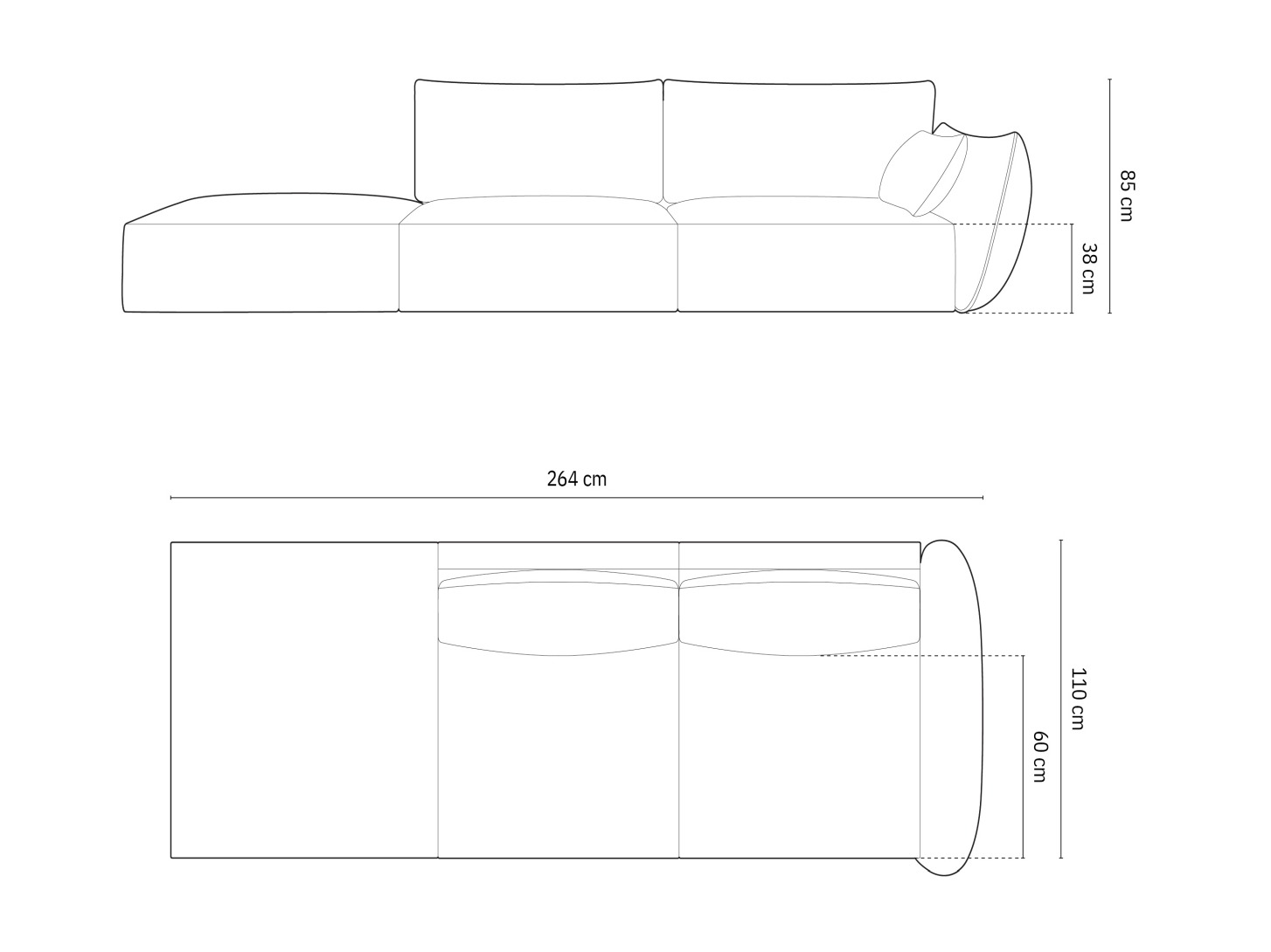 Sofa Delflou 106 (Bluvel 22)