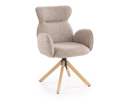 Stuhl Houston 2041 (Beige + Helles Holz)