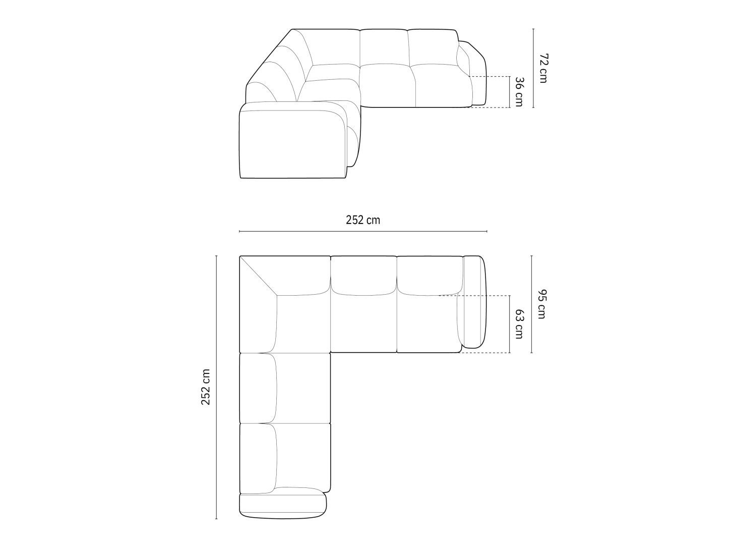 Ecksofa Romtoru 104 (Rebel 20)