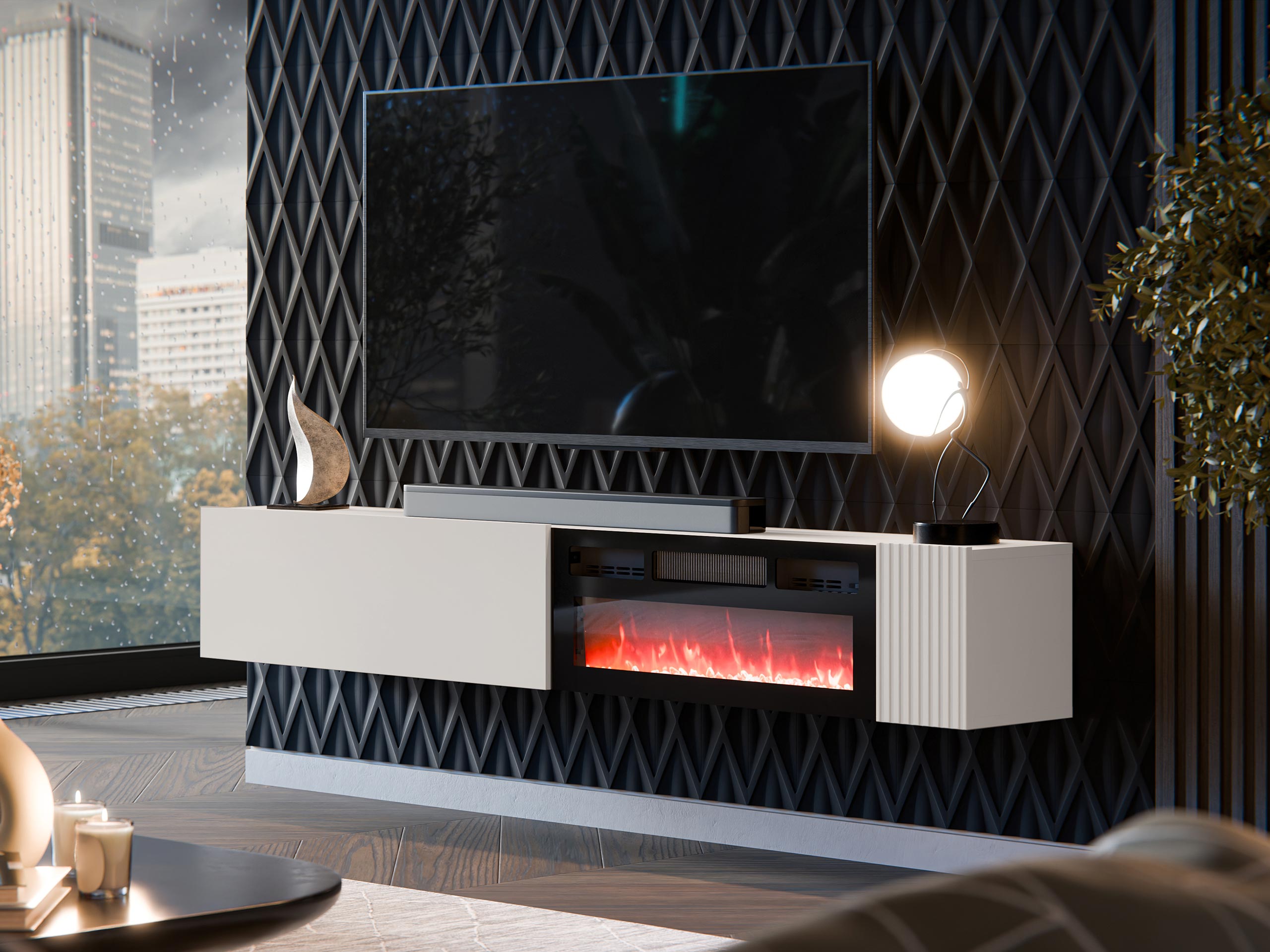 TV-Möbel Calveru 110 (Kaschmir)