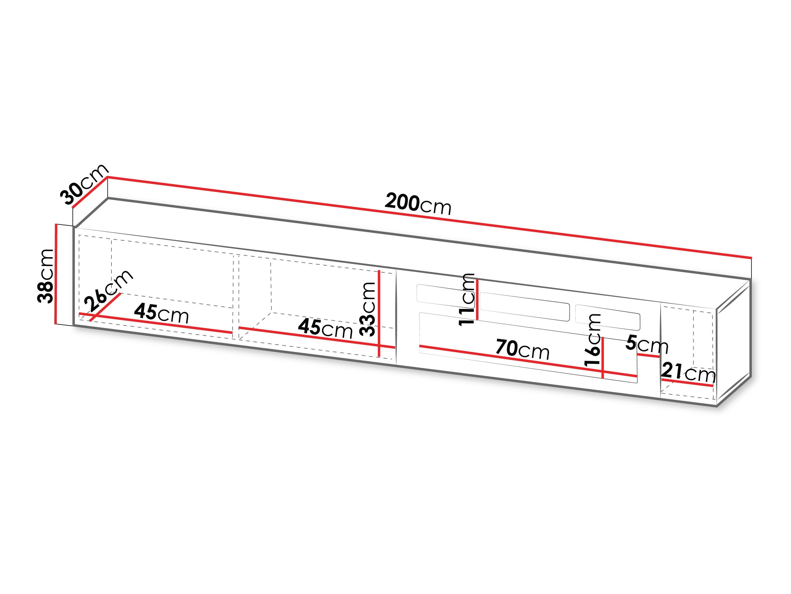 TV-Möbel Species I (Schwarz)