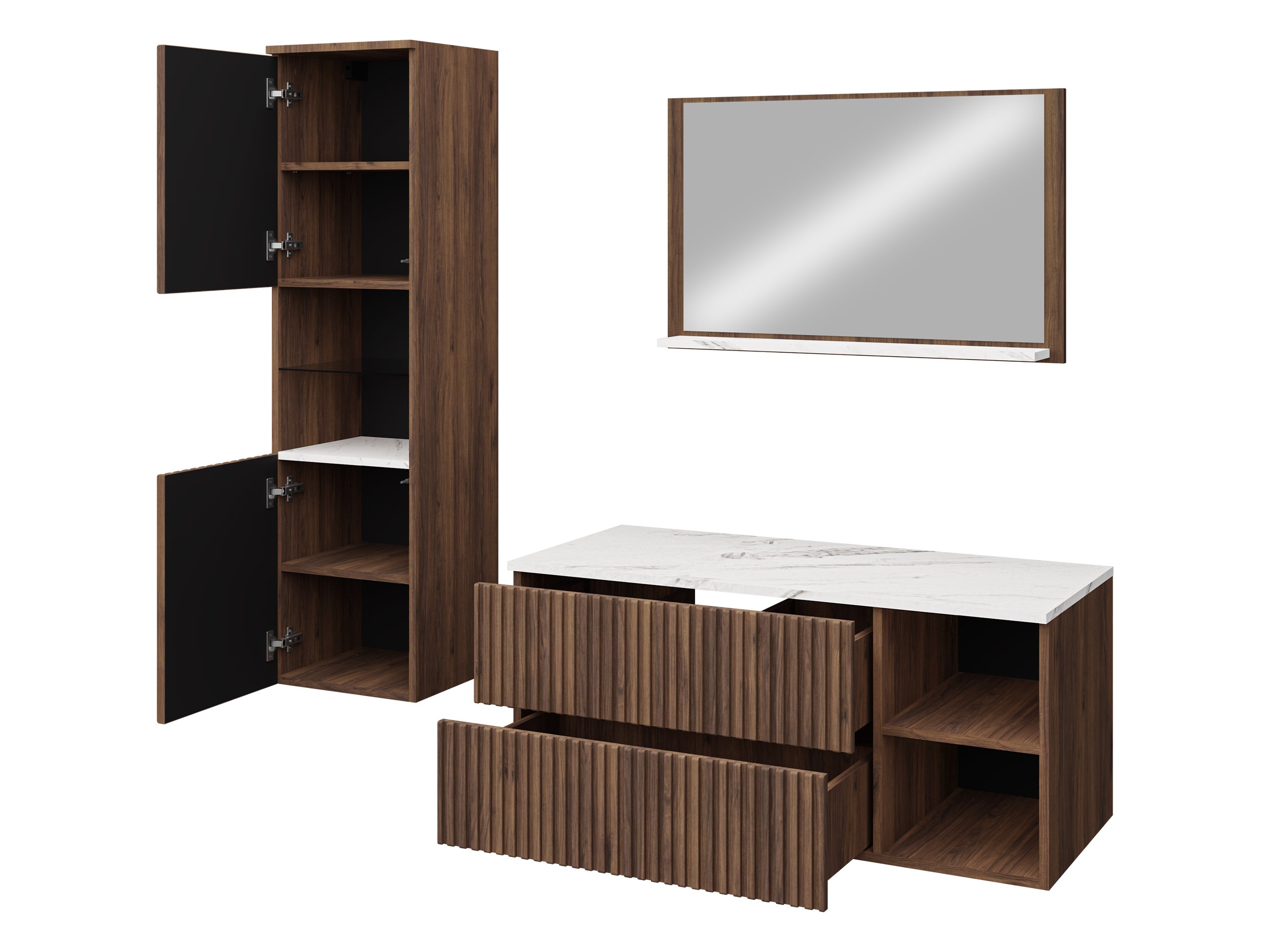 Badezimmer-Set Ophruvi 104 (Eichenholzoptik)