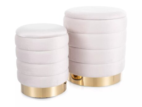 Hocker-Set Detroit 906 (Hellbeige)