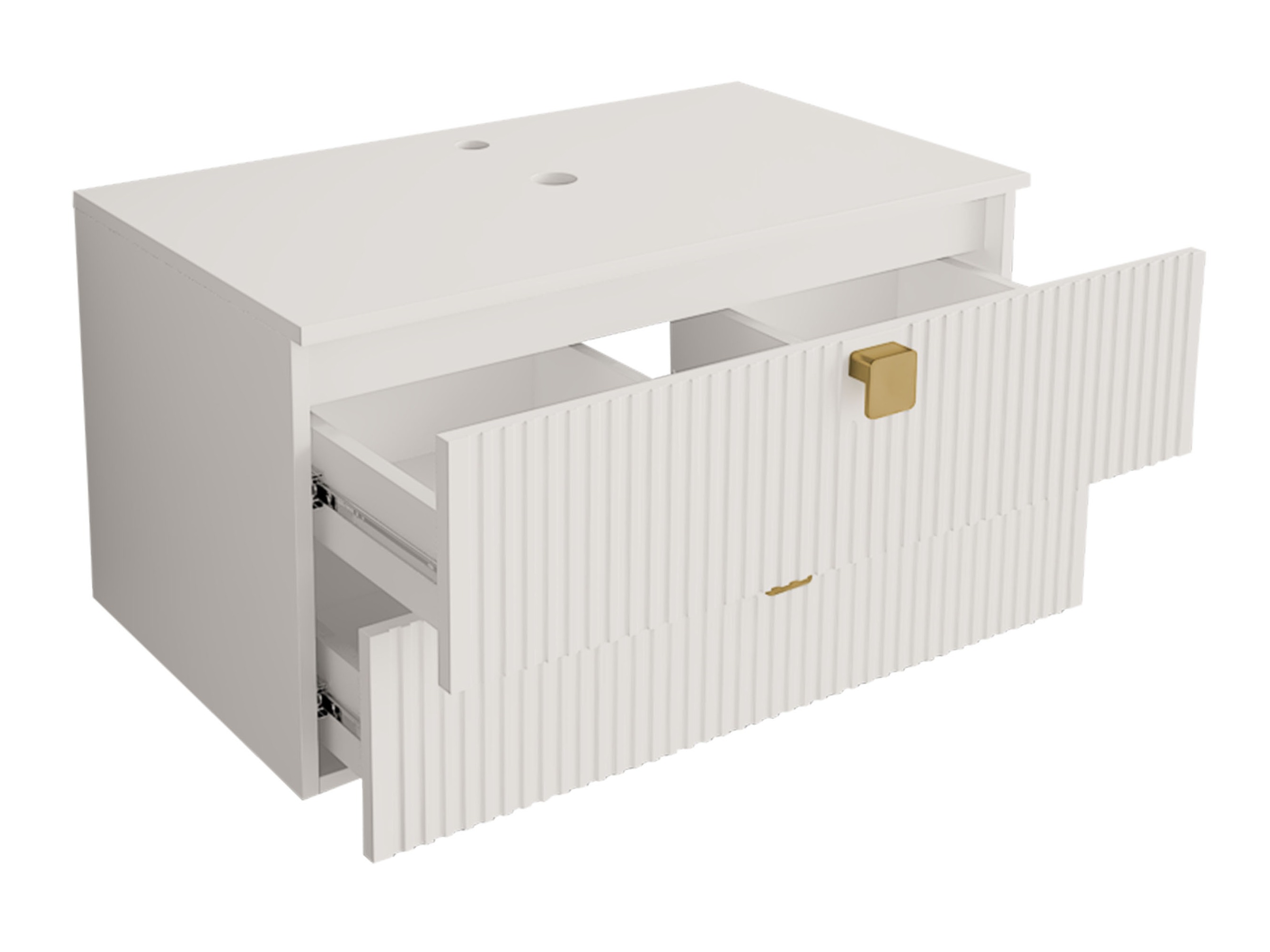 Hängeschrank für Waschbecken Orlvera 102 (Hellbraun)