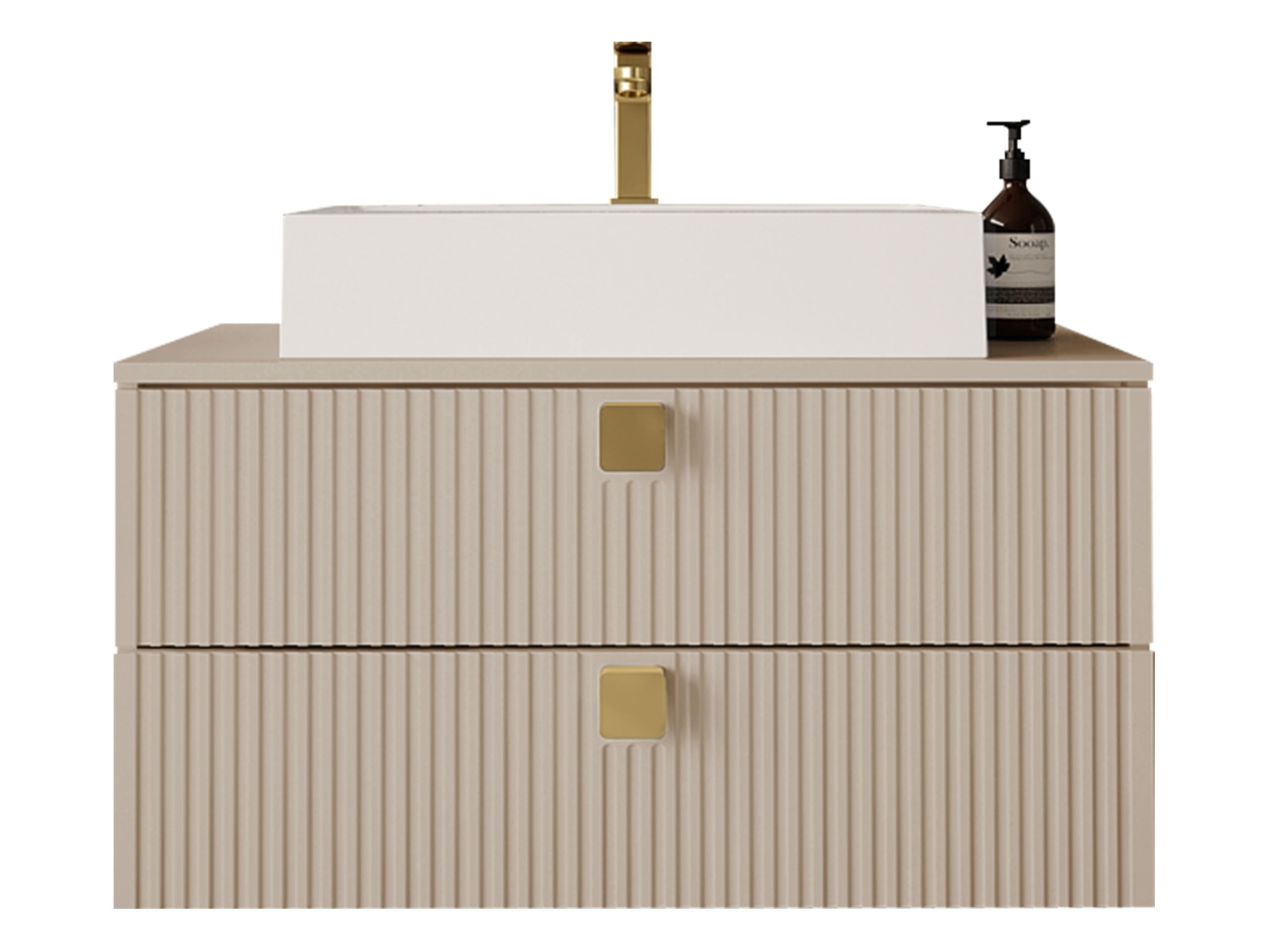 Hängeschrank für Waschbecken Panium (Hellbraun)