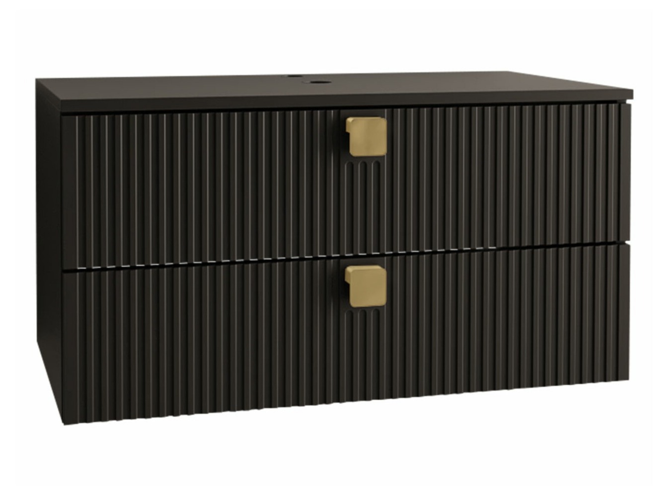 Hängeschrank für Waschbecken Panium (Schwarz)