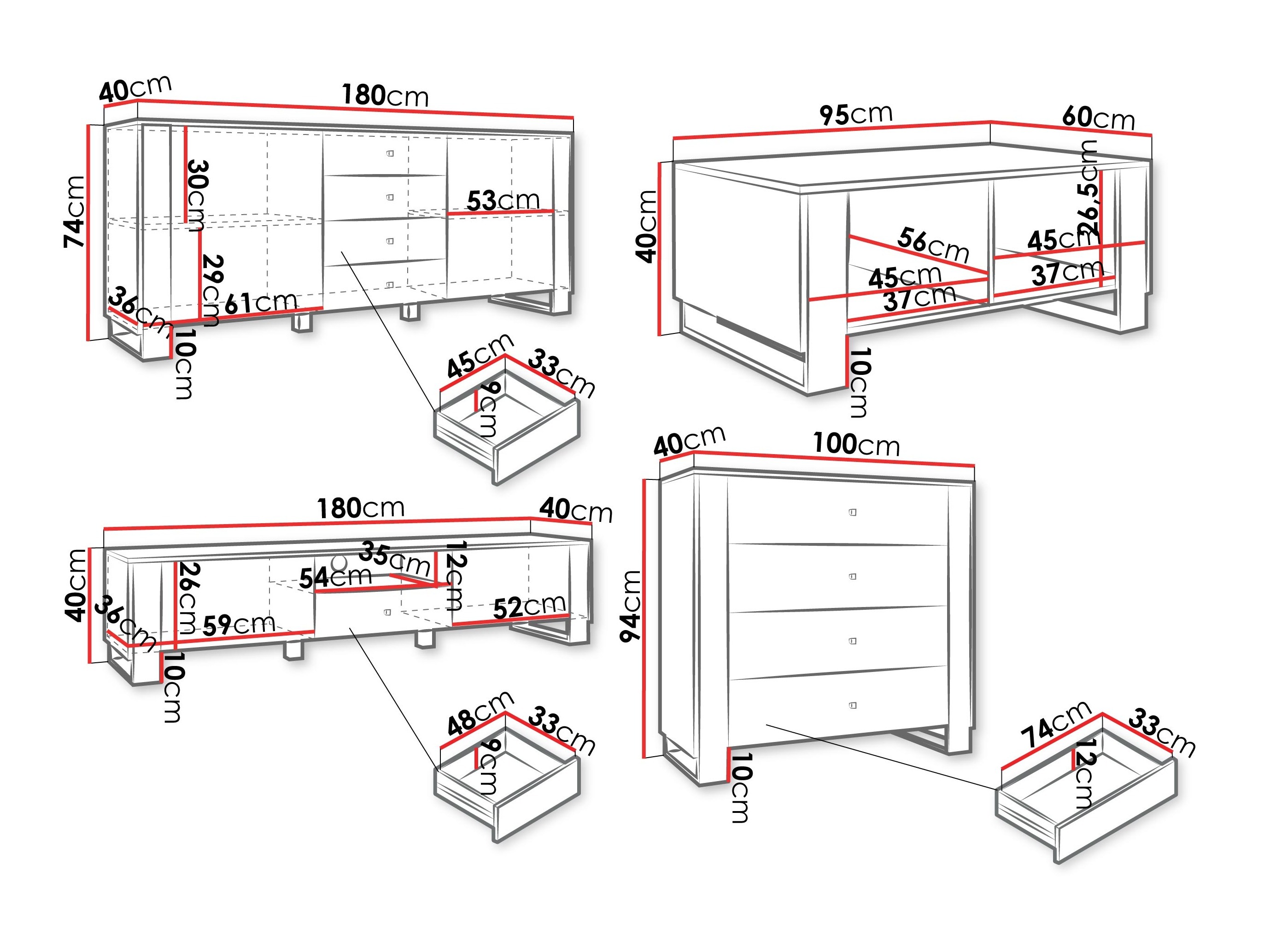 Wohnzimmer-Sets Comfivo Vestora