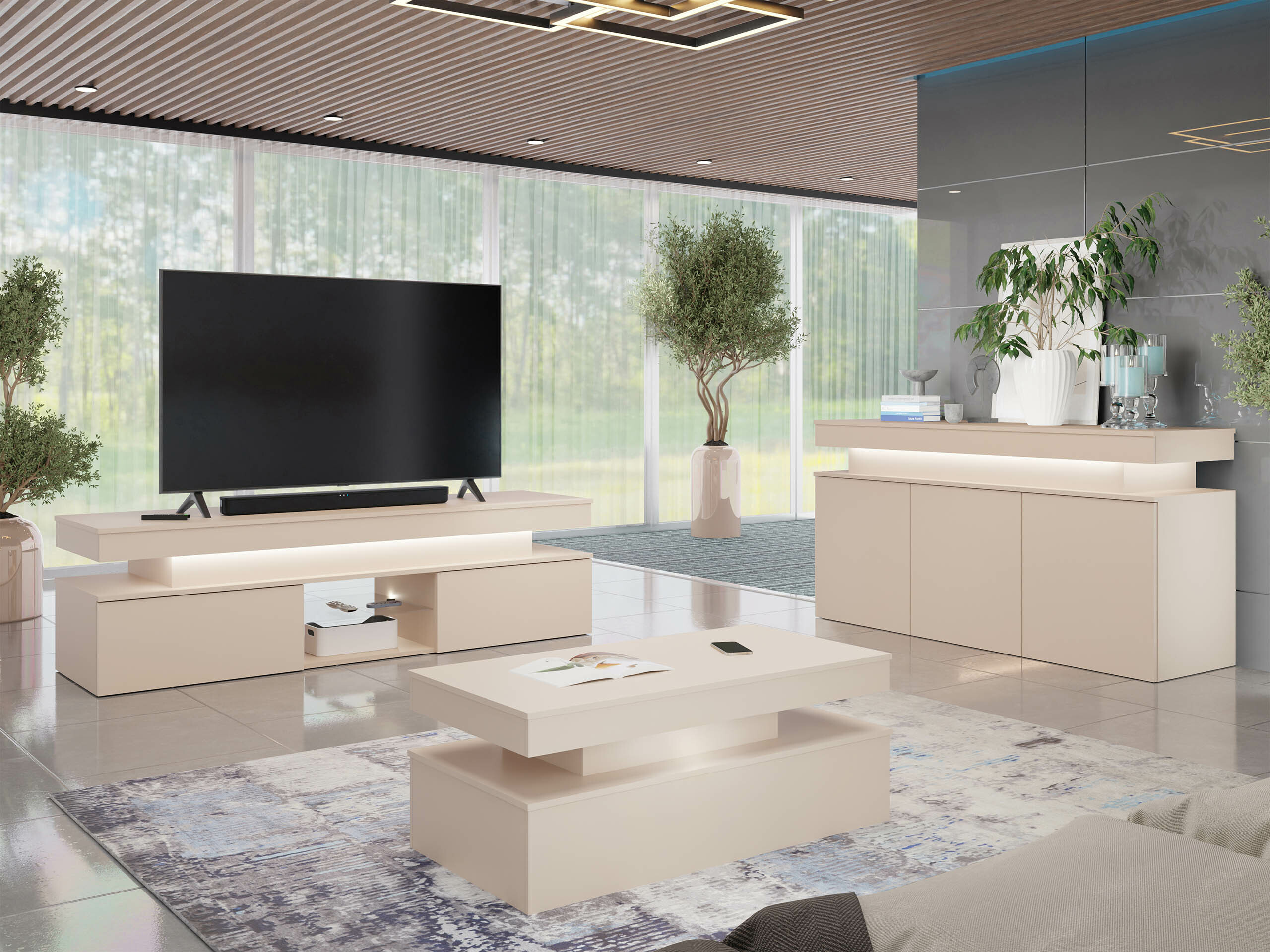 TV-Möbel Monfero (Kaschmir)