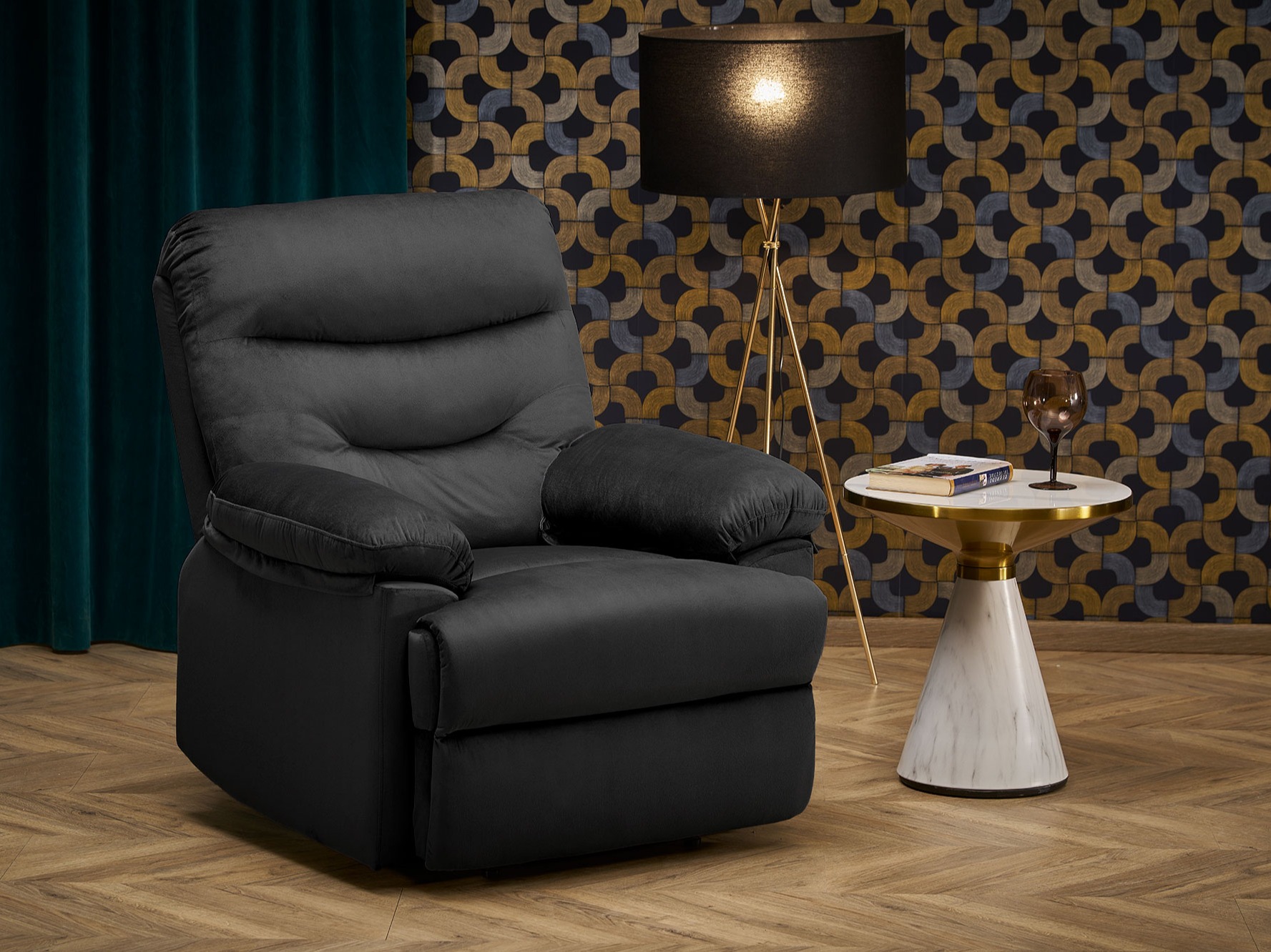 Sessel Liegesessel Houston Terra (Schwarz)