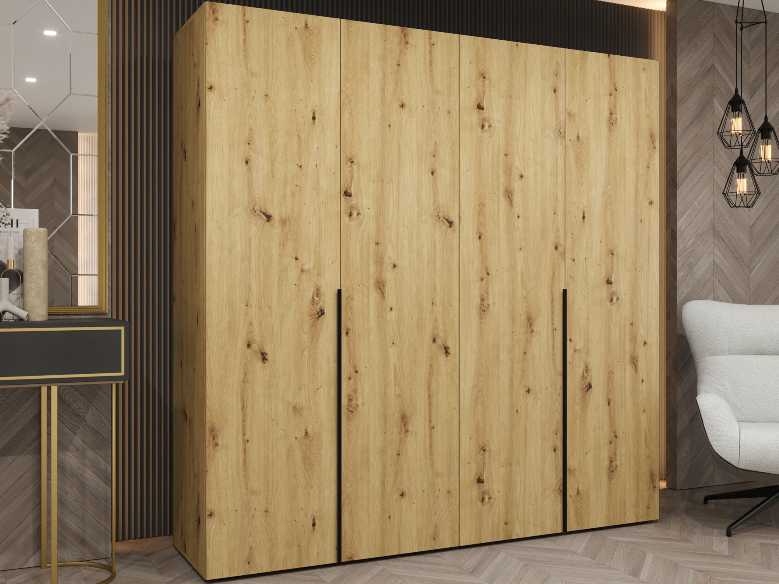 Kleiderschrank Hartford 537 (Artisan Eichenholzoptik)