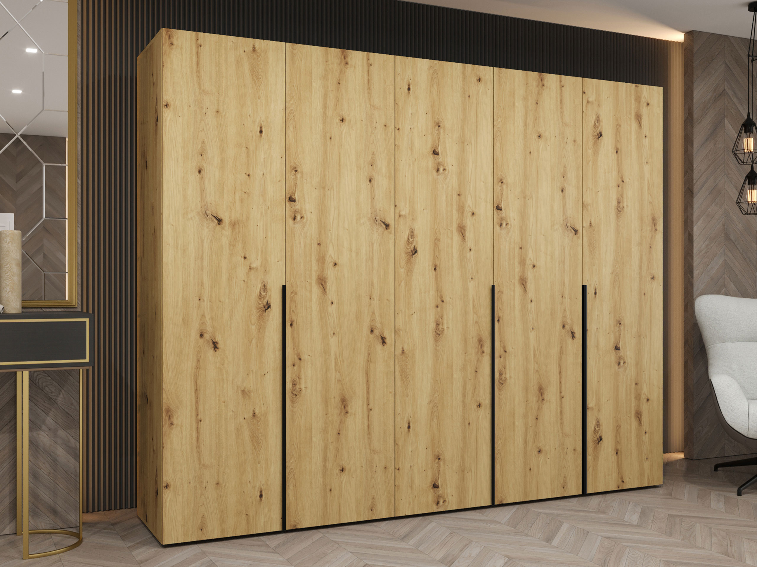 Kleiderschrank Hartford 538 (Artisan Eichenholzoptik)