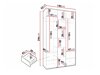 Kleiderschrank Hartford 571 (Kaschmir)