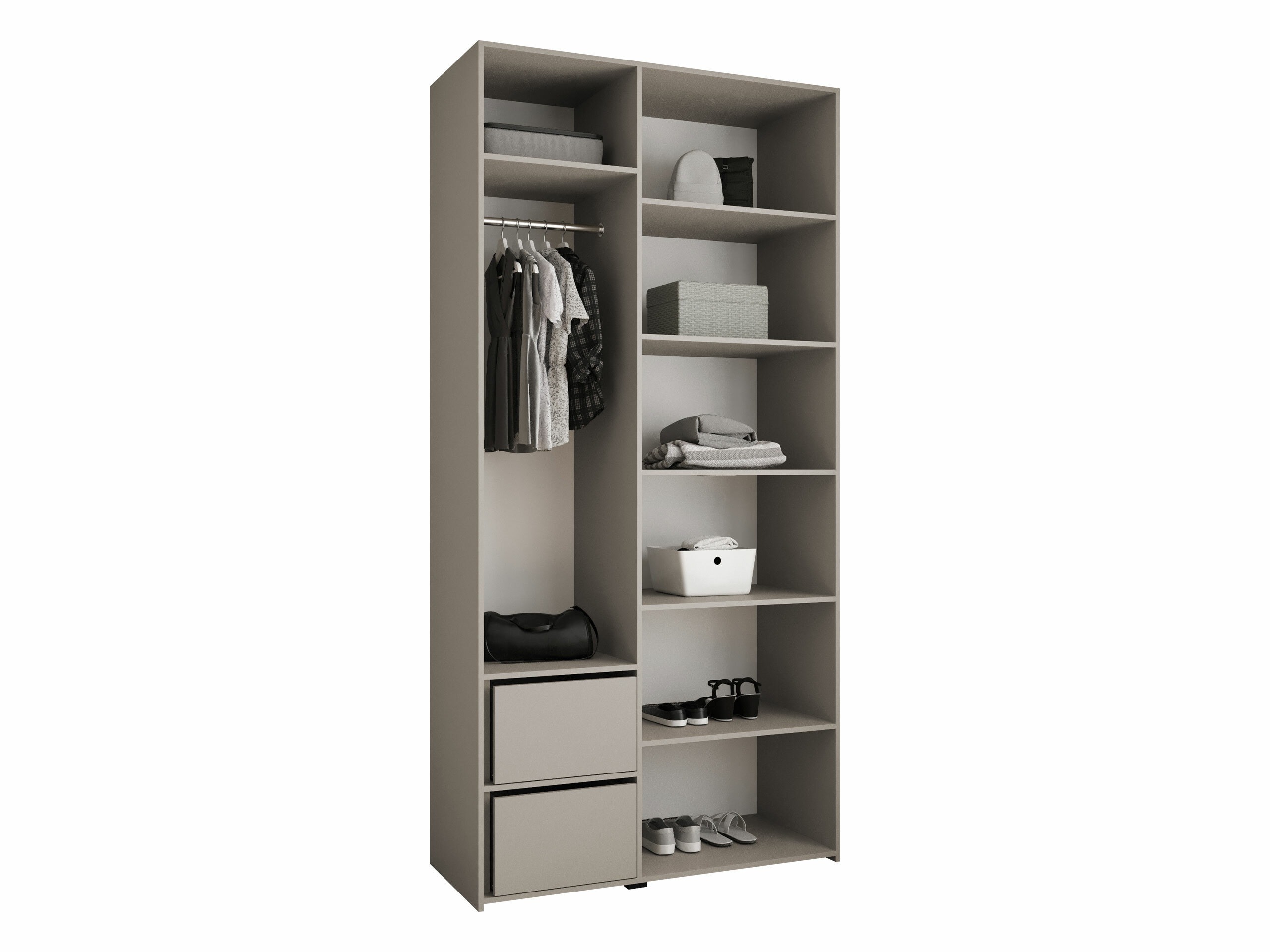 Kleiderschrank Hartford 573 (Weiß)