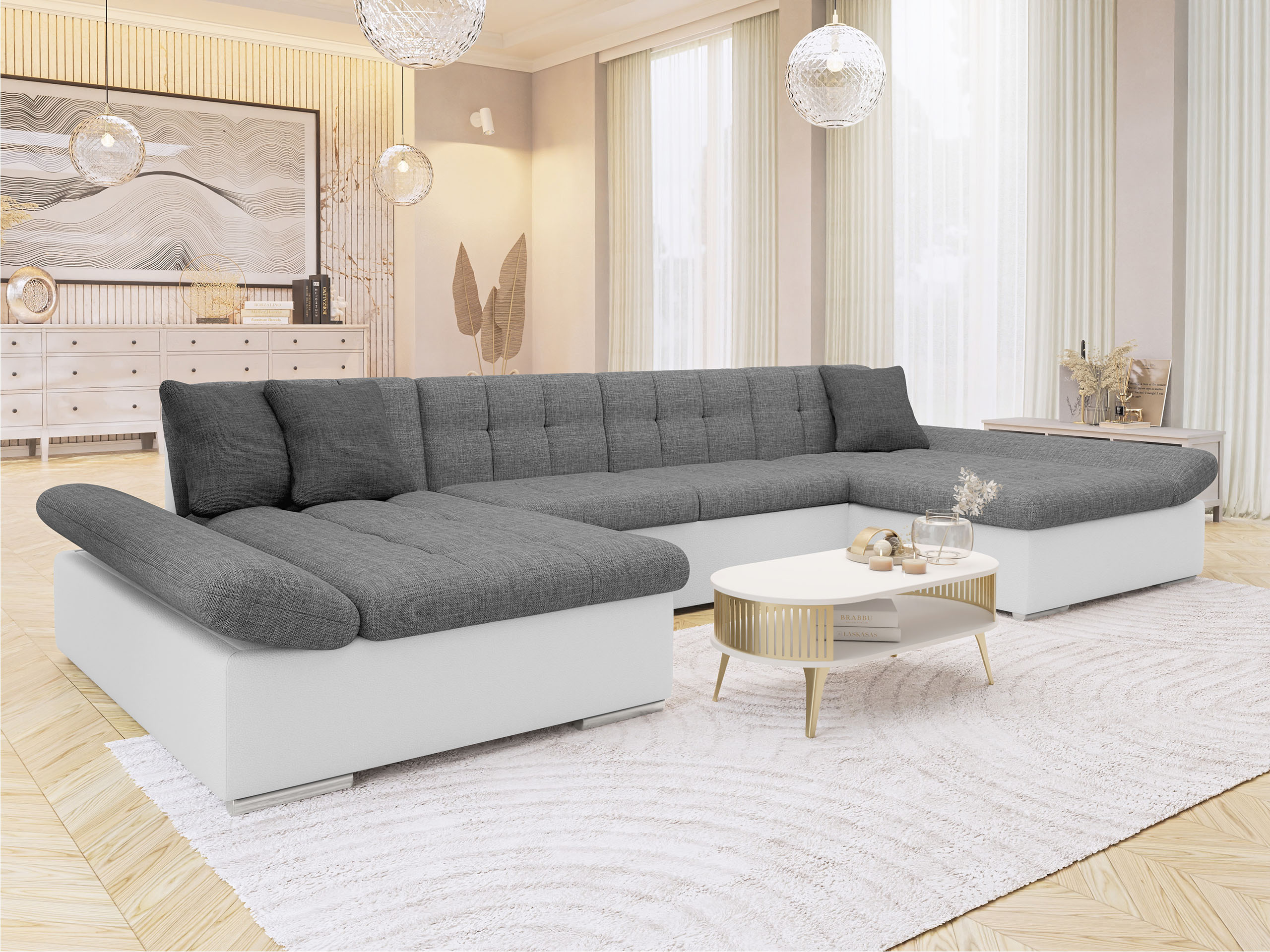 Ecksofa Comfivo Ficus I (Soft 017 + Lux 05 + Lux 06)