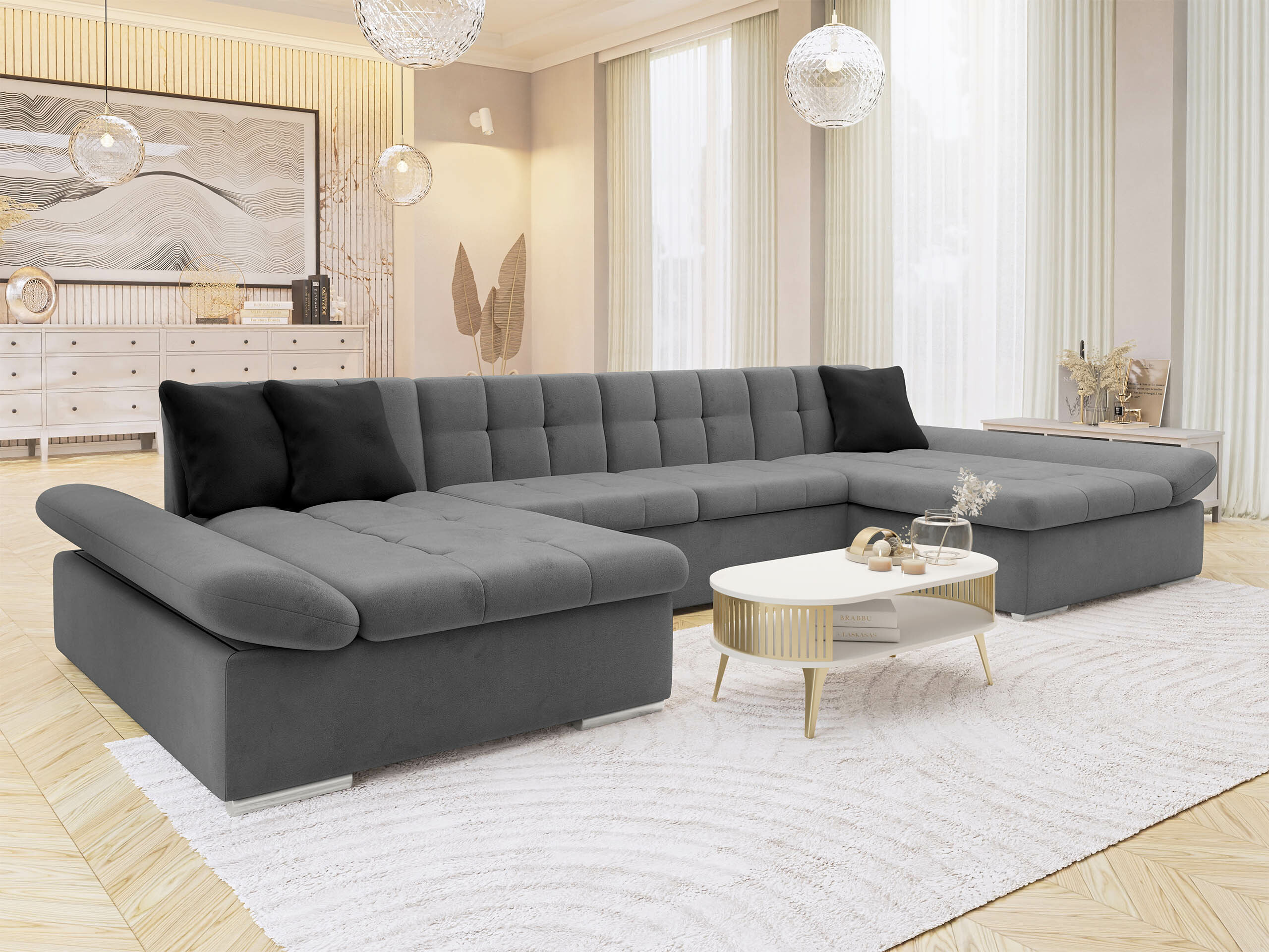 Ecksofa Comfivo Ficus (Magic Velvet 2217 + Magic Velvet 2219)