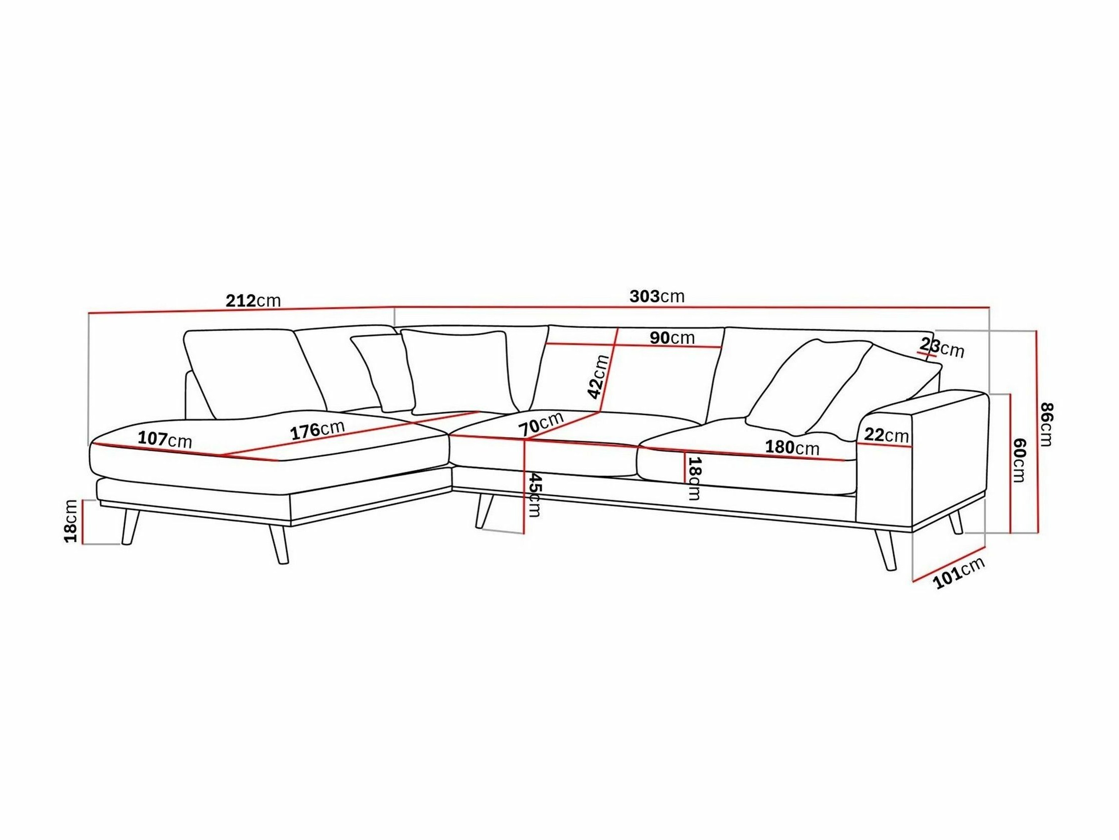 Ecksofa Seattle 218 (Silencio 06)