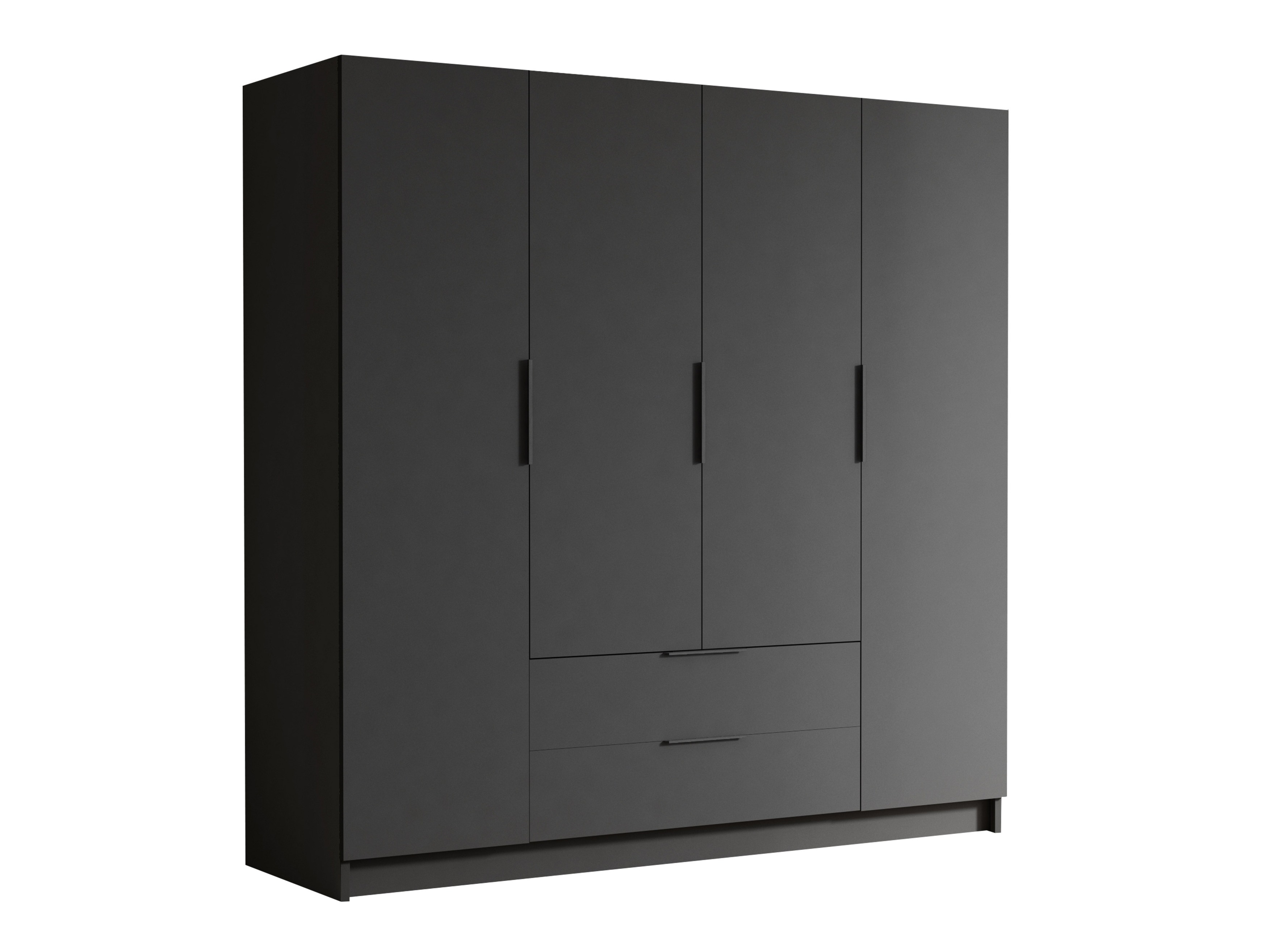 Kleiderschrank Closico Cadron I (Schwarz)