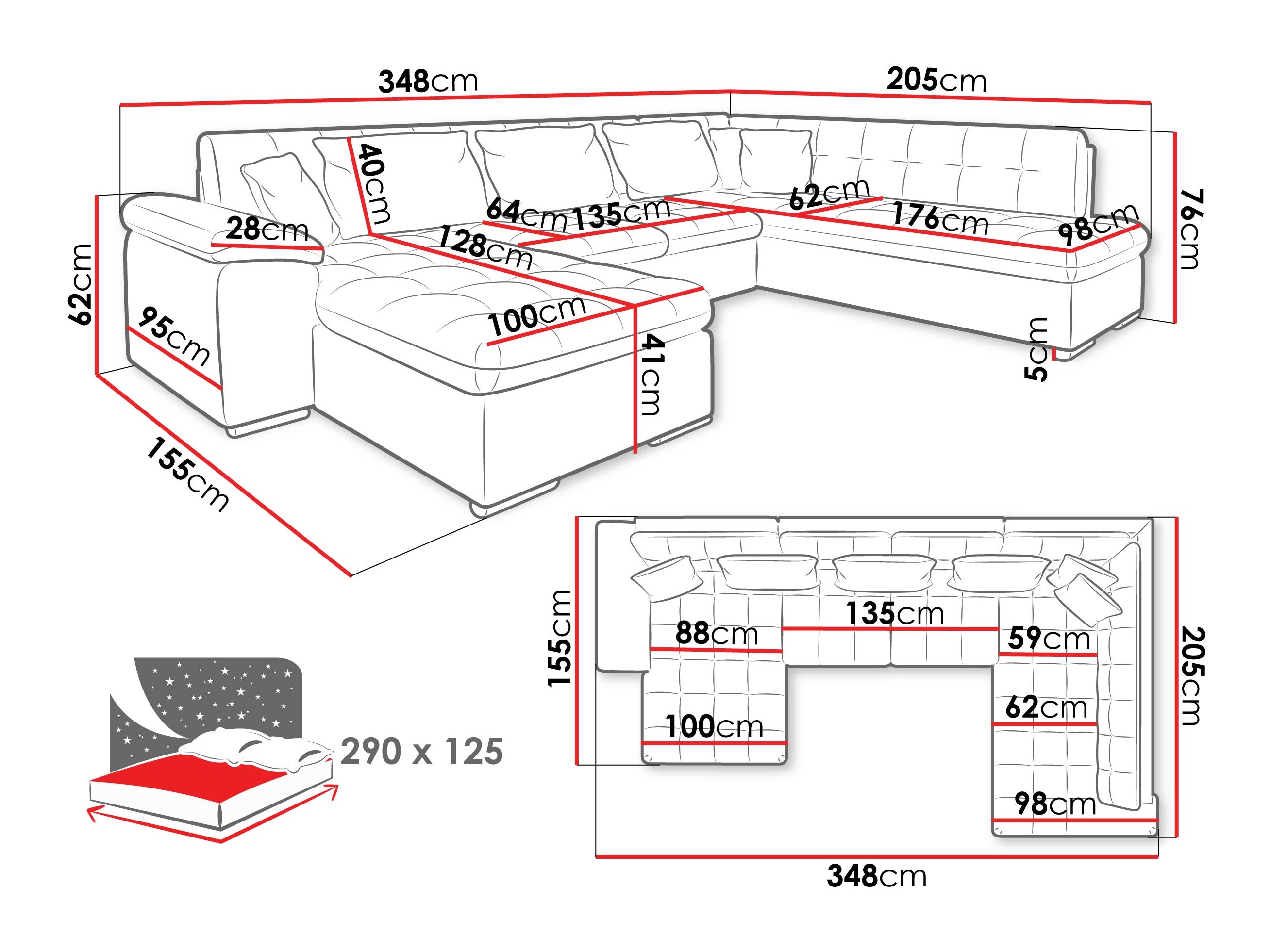 Ecksofa Comfivo Gemma V (Manza 22)