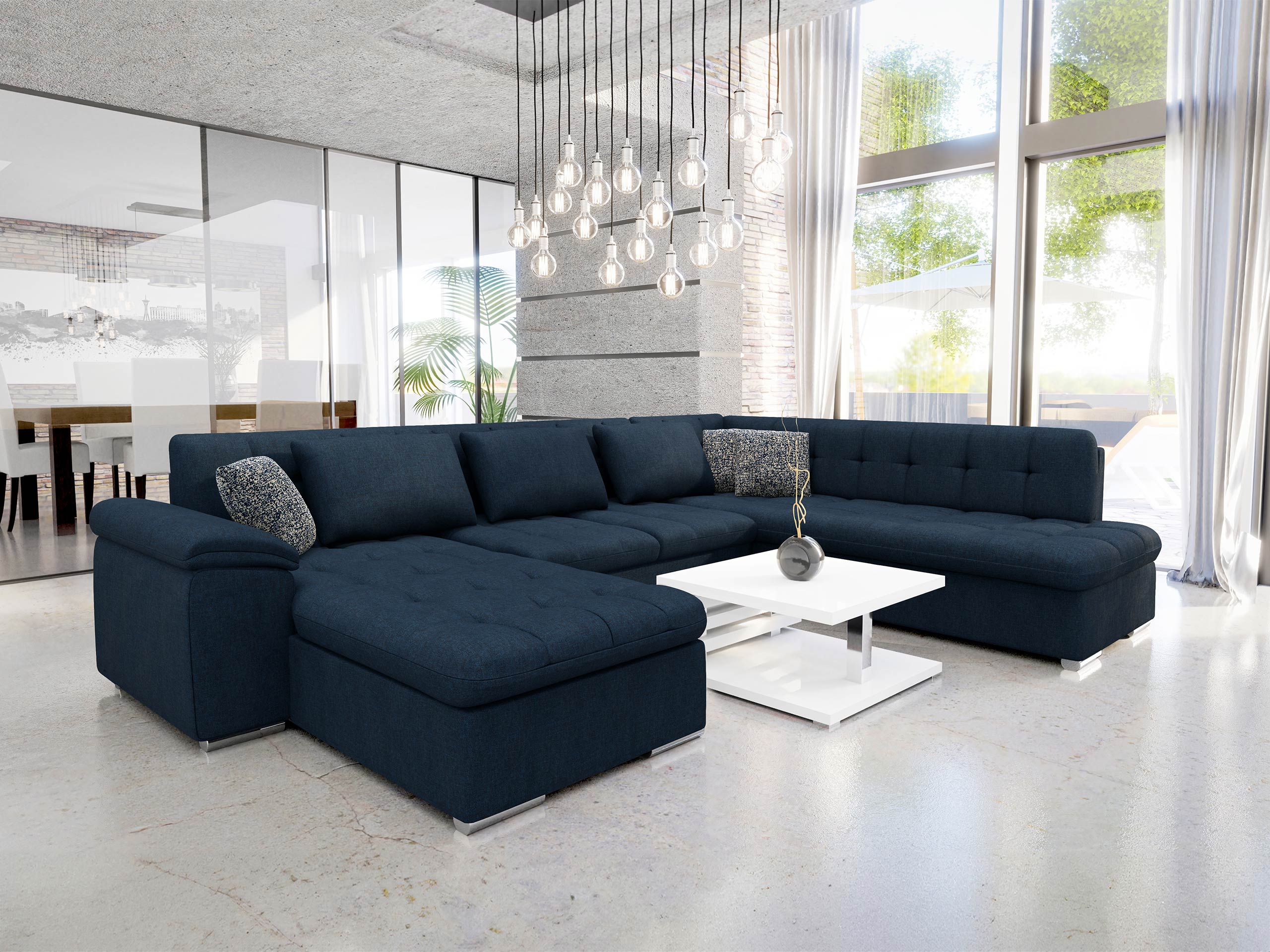 Ecksofa Comfivo Gemma VI (Maya 09 + Corbett 78)