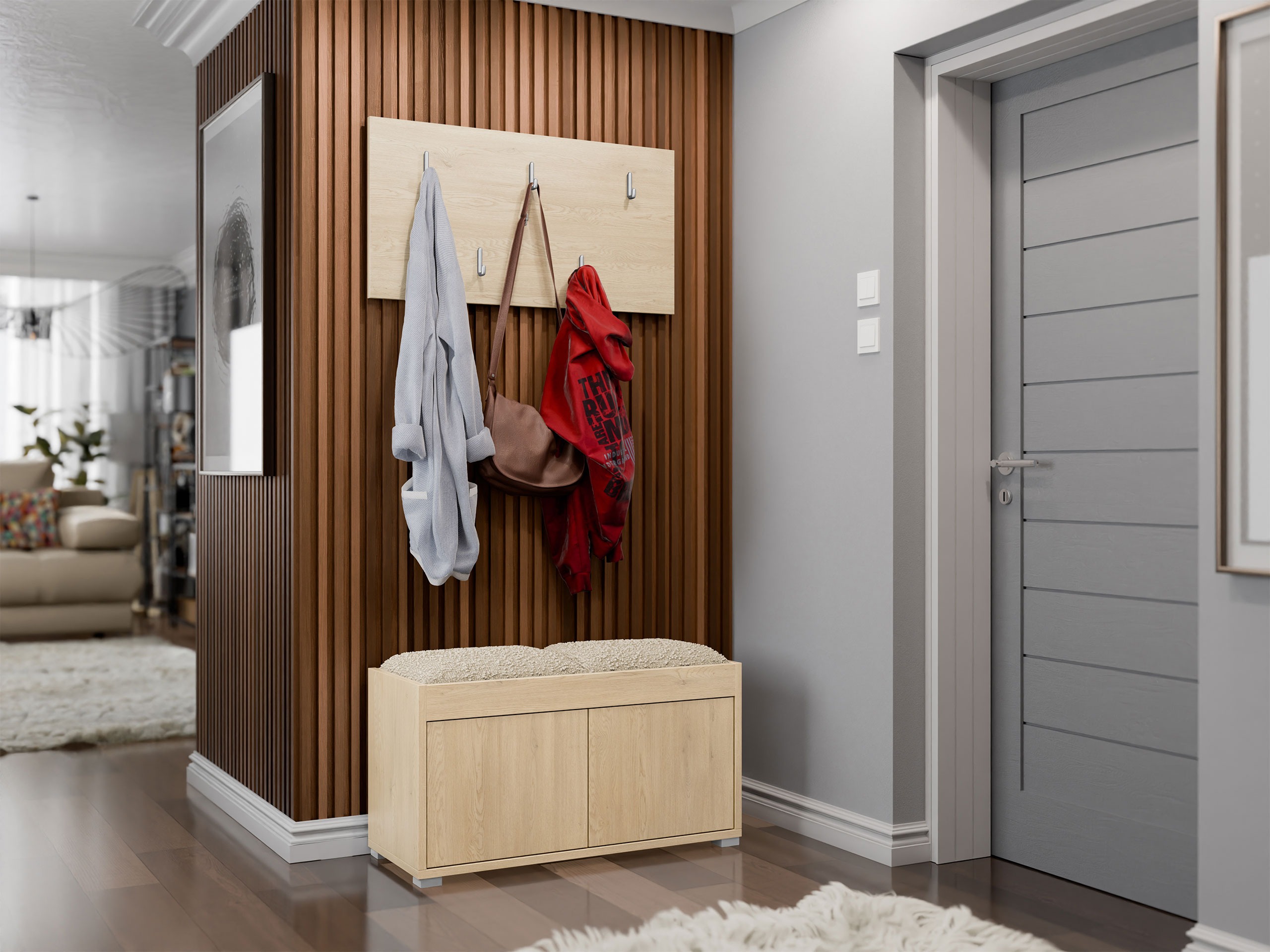 Flurgarnitur Comfivo Tutela (Eichenholzoptik)