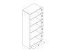 Kleiderschrank Orlando 221 (Weiß)
