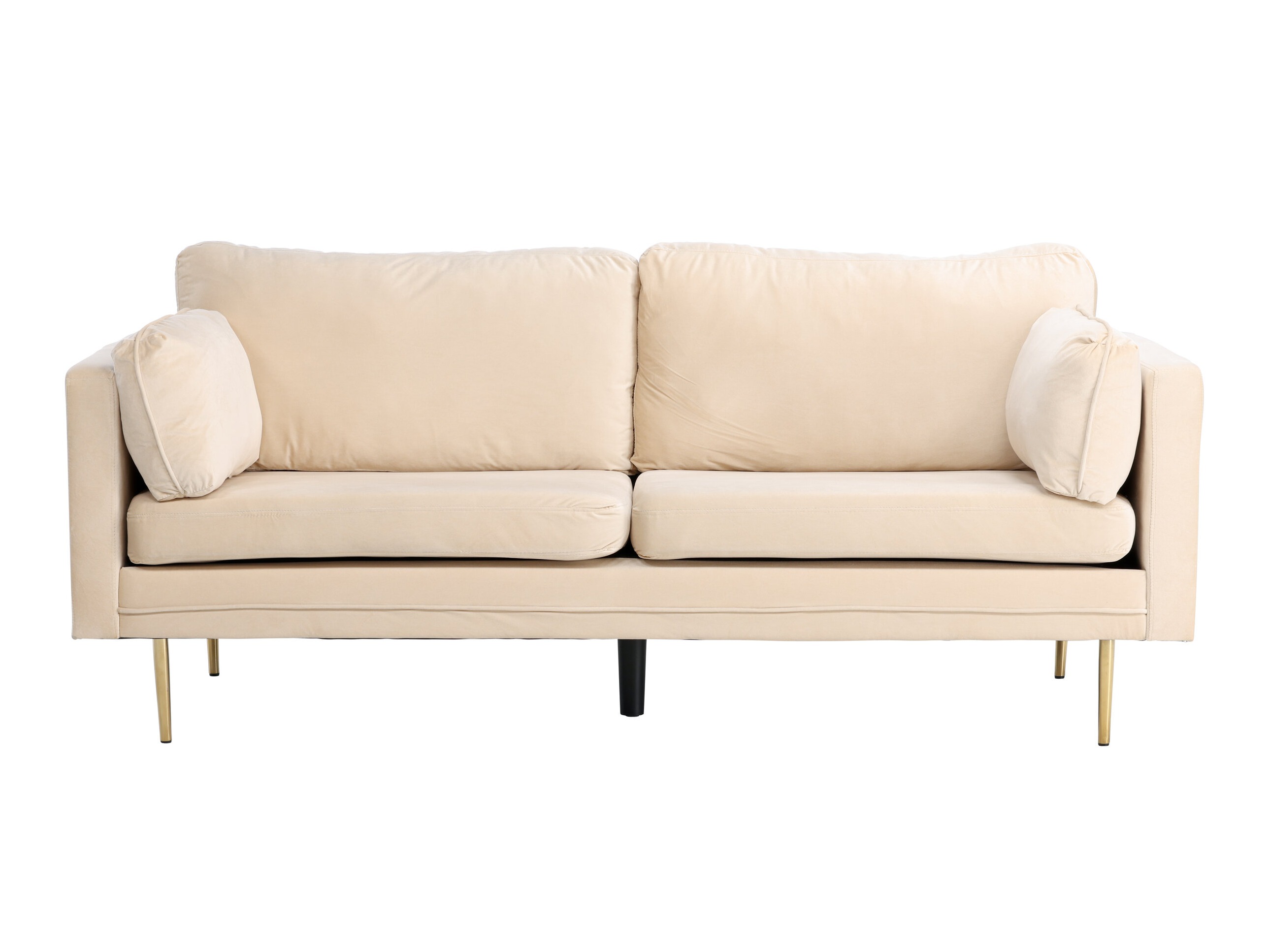 Sofa Dallas 101 (Cremefarben + Gold)