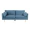 Sofa Dallas 101 (Dunkelblau + Gold)
