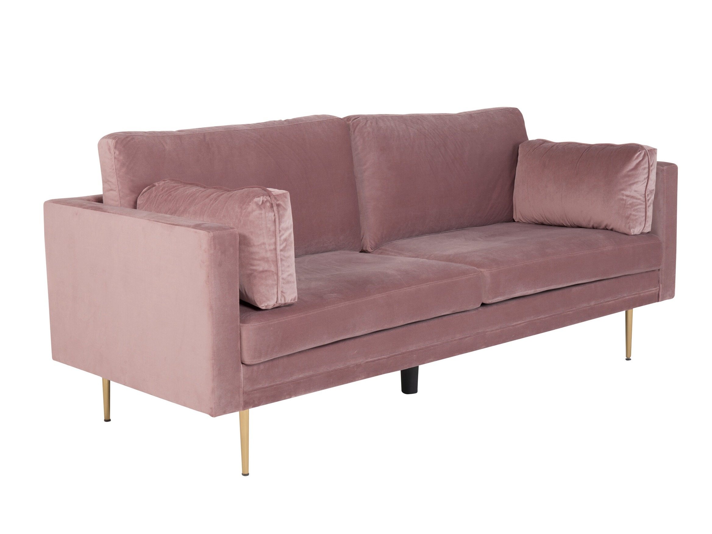 Sofa Dallas 101 (Staubig rosa + Gold)