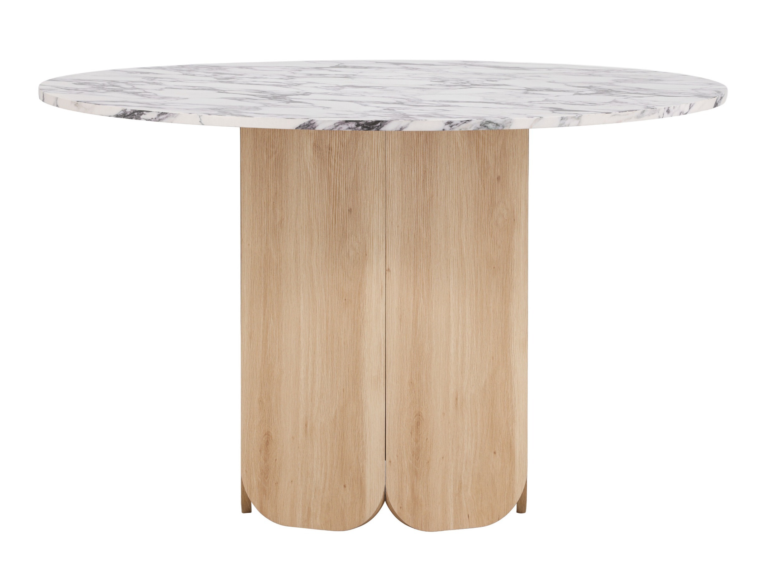 Tisch Dallas 4894 (Grauer Marmor + Hellbraun)