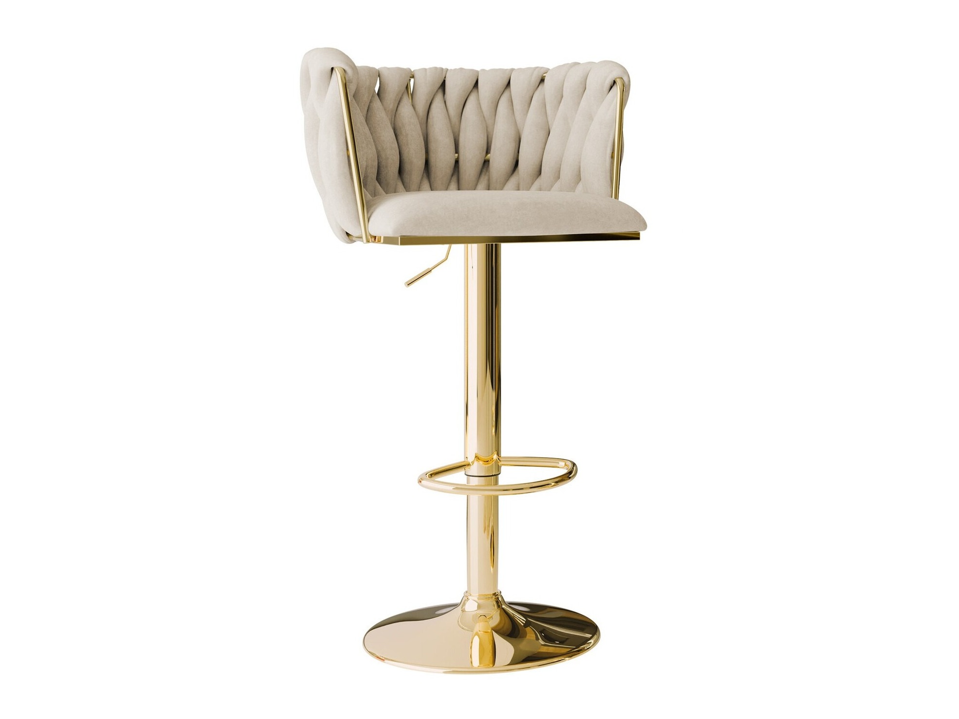 Barstuhl Comfivo 435 (Gold + Beige)