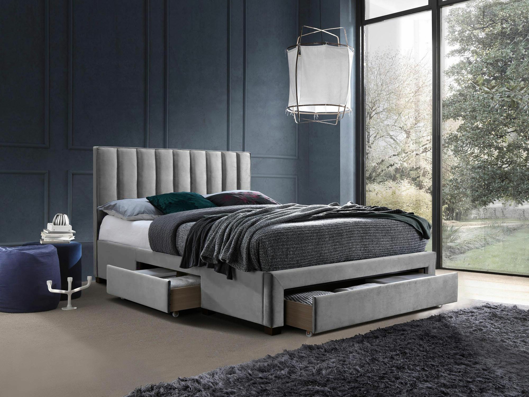 Bett Houston Fides (Grau)