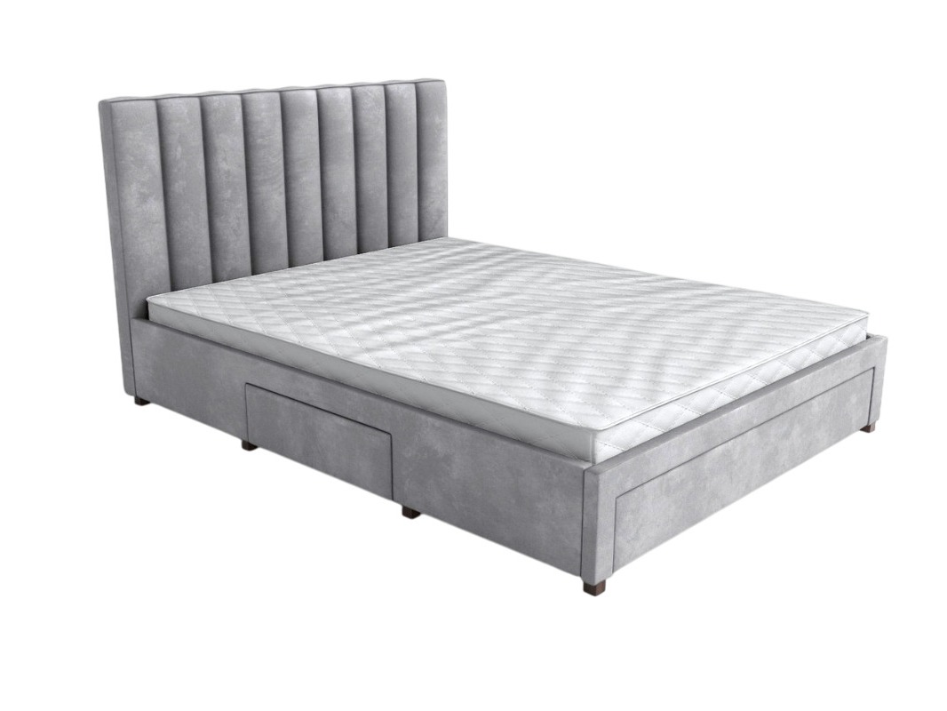 Bett Houston Fides (Grau)