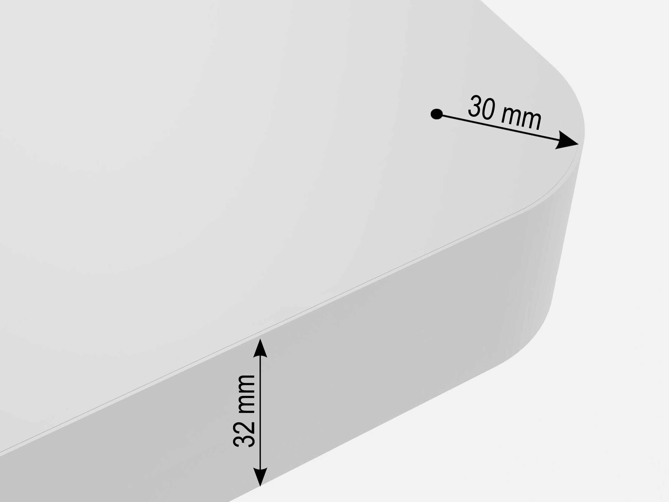 Höhenverstellbarer Schreibtisch Buffalo 184 (Weiß)