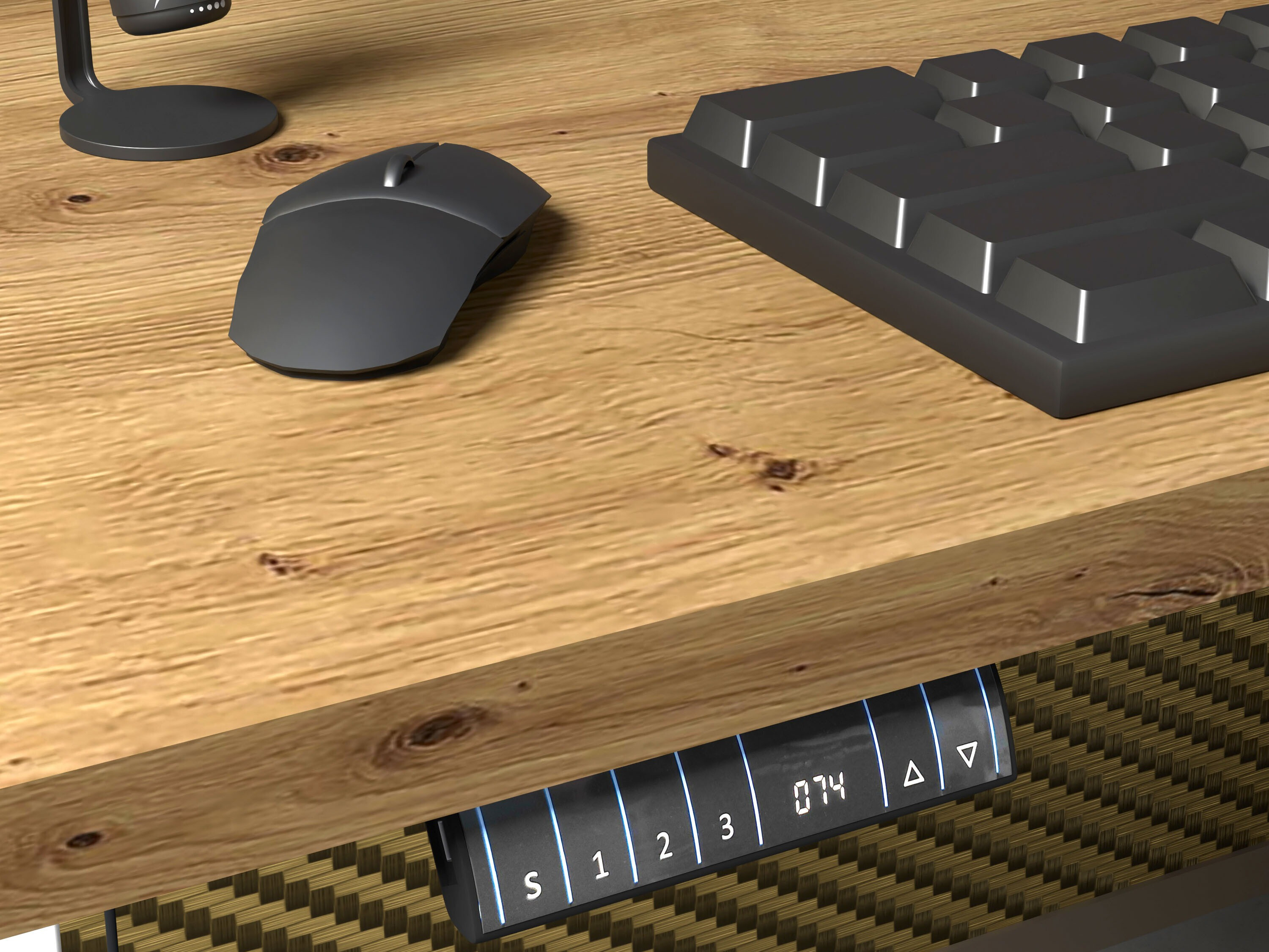 Höhenverstellbarer Schreibtisch Buffalo 184 (Weiß)