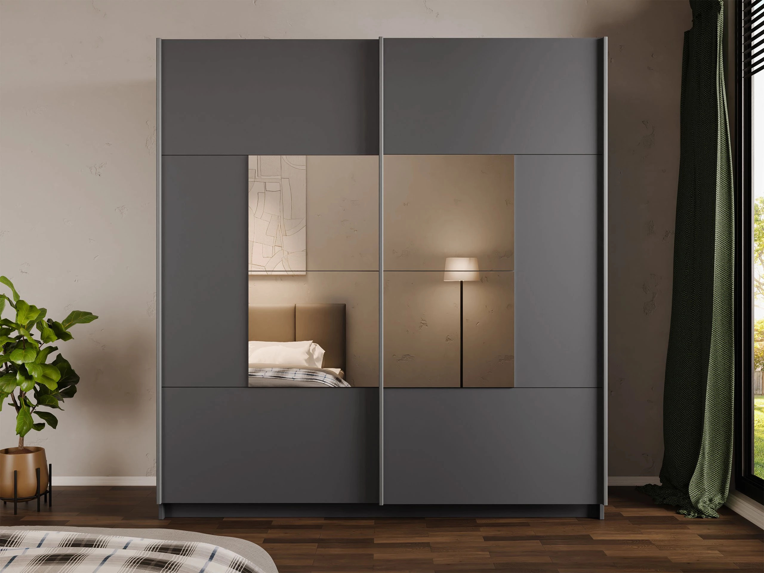 Kleiderschrank Honolulu 273 (Graphit)