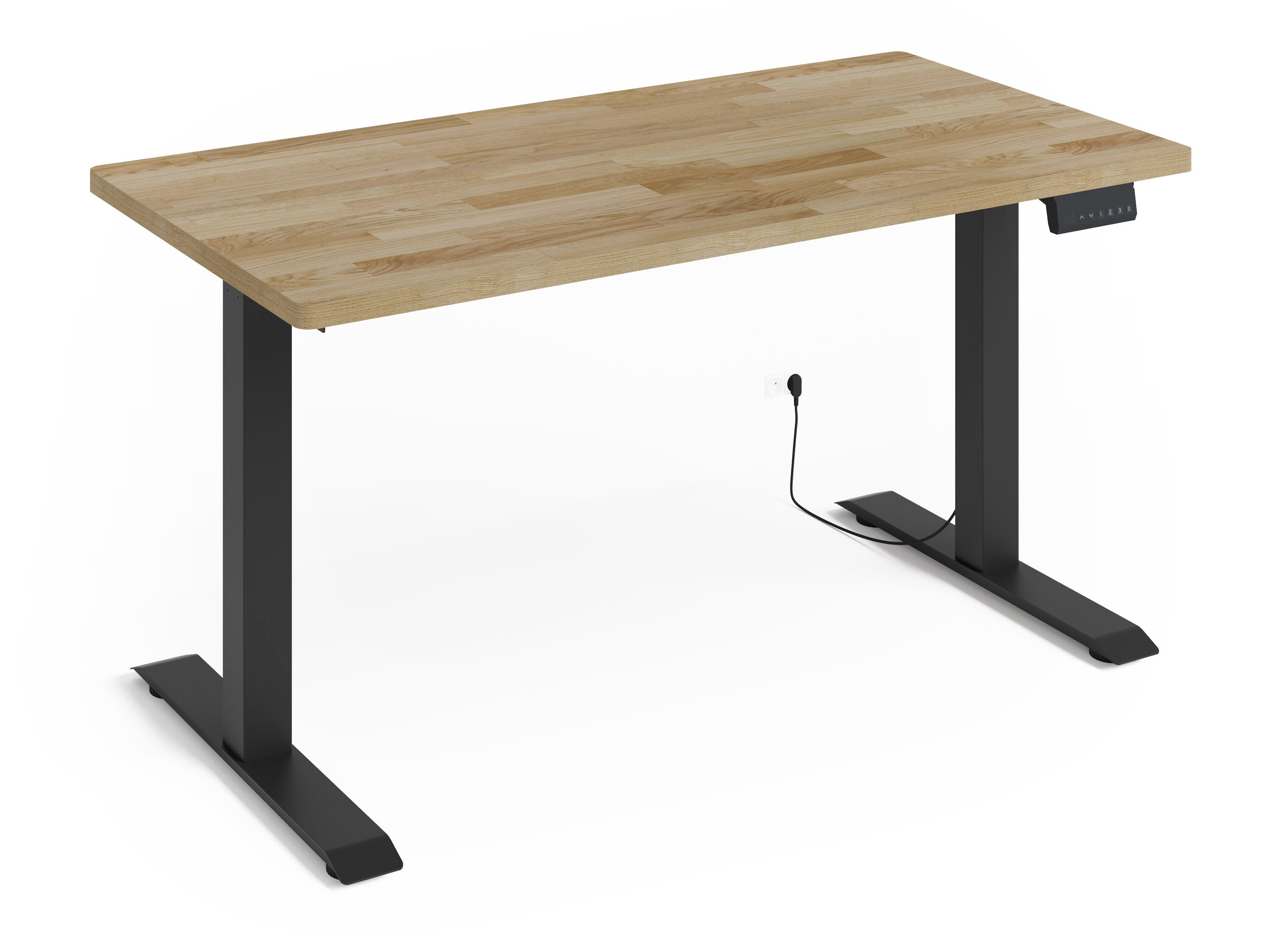 Höhenverstellbarer Schreibtisch Buffalo 199 (Schwarz)