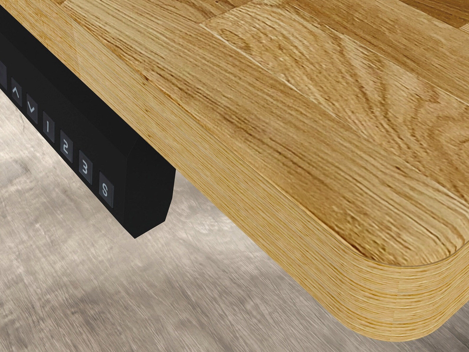 Höhenverstellbarer Schreibtisch Buffalo 199 (Schwarz)