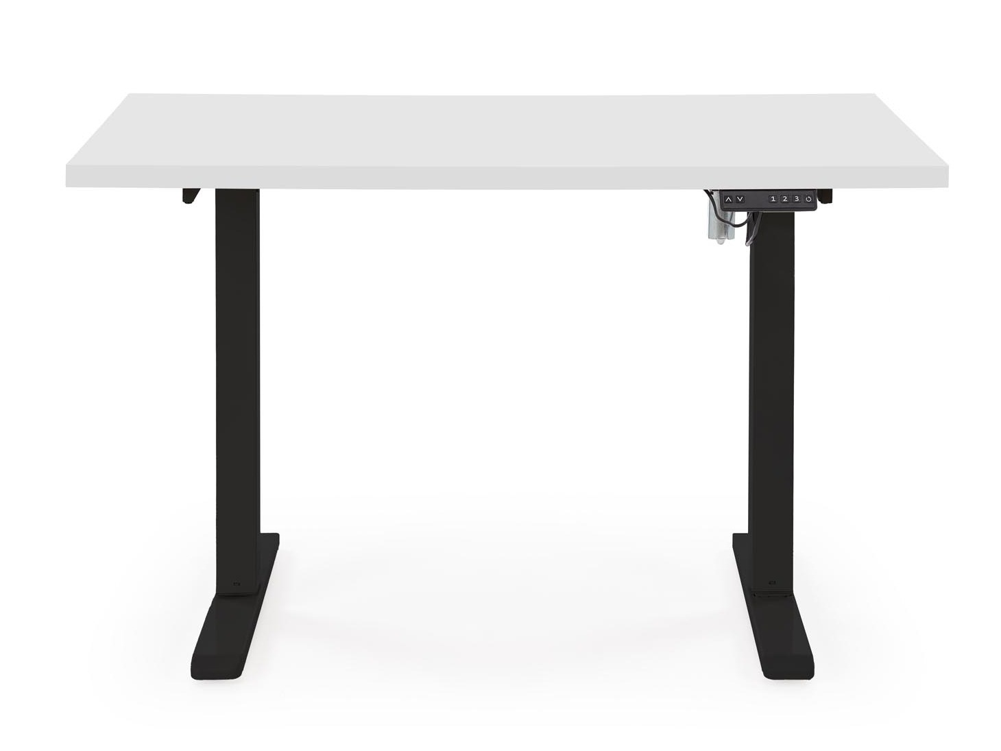 Höhenverstellbarer Schreibtisch Houston 1942 (Weiß + Schwarz)