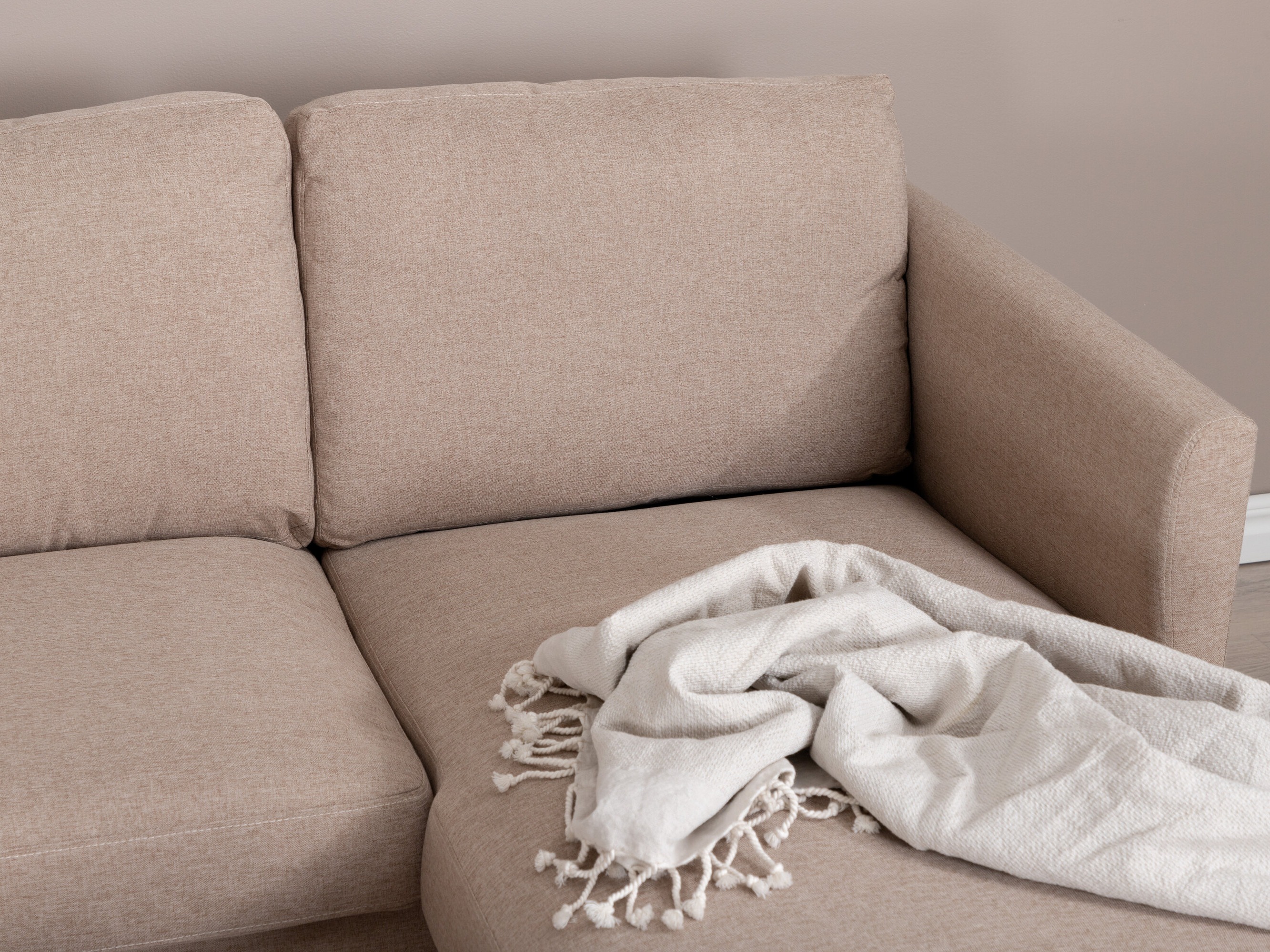 Ecksofa Fercame 102 (Braun + Schwarz)