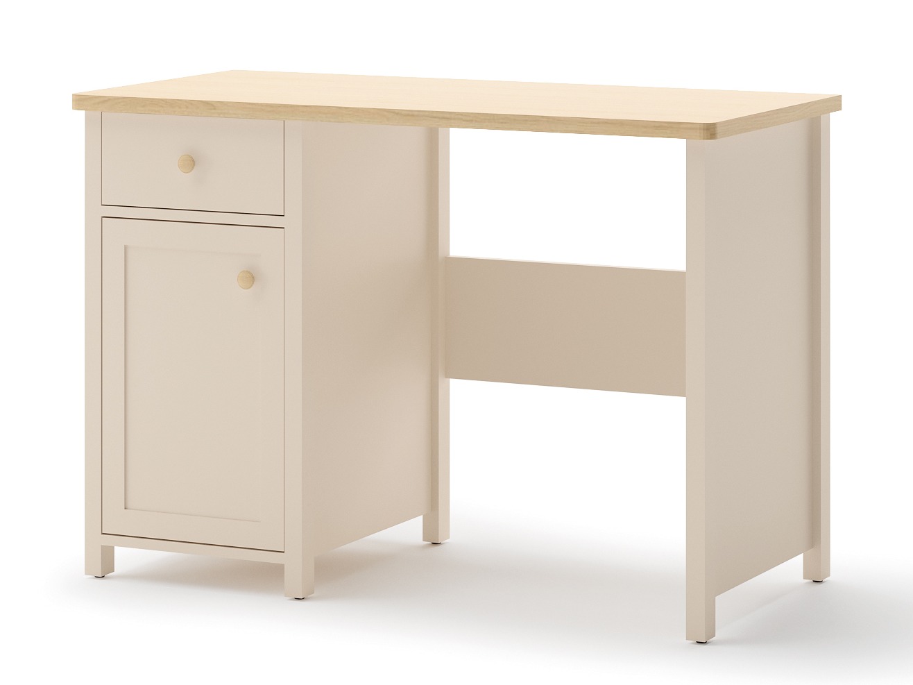 Bürotisch Romelbo 139 (Beige + Eichenholzoptik)