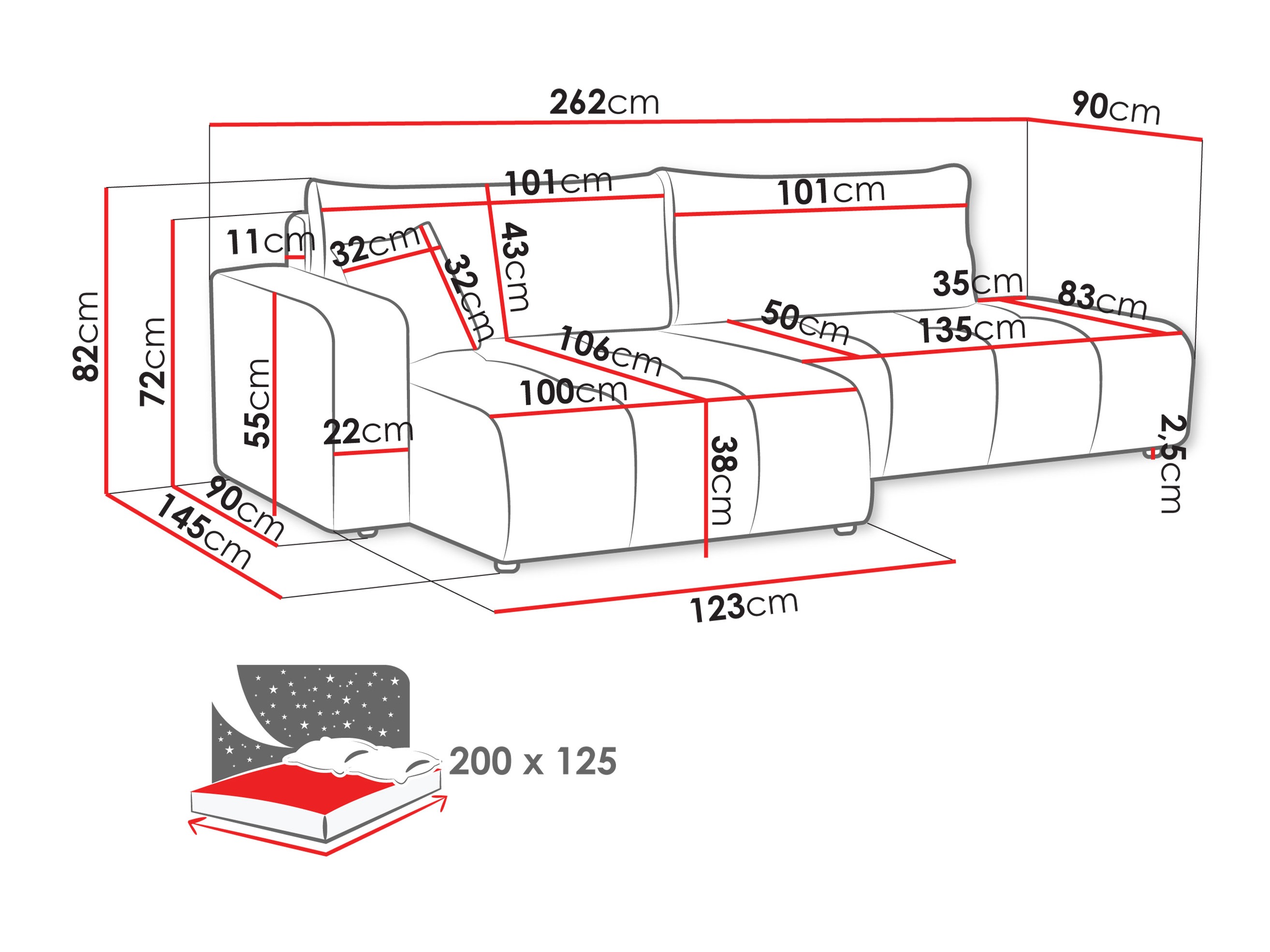 Ecksofa Comfivo Laurus III (Velo 621)